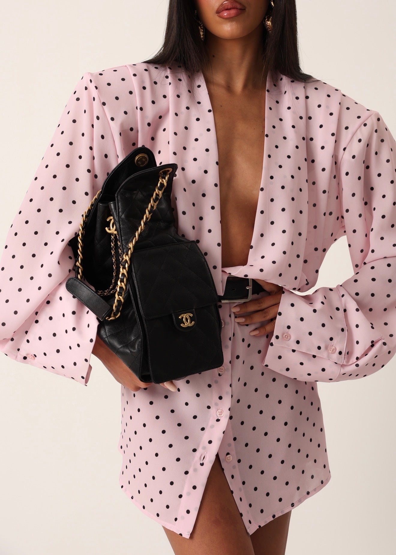 VESTITO POIS SCOLLO V SYDNEY ROSA