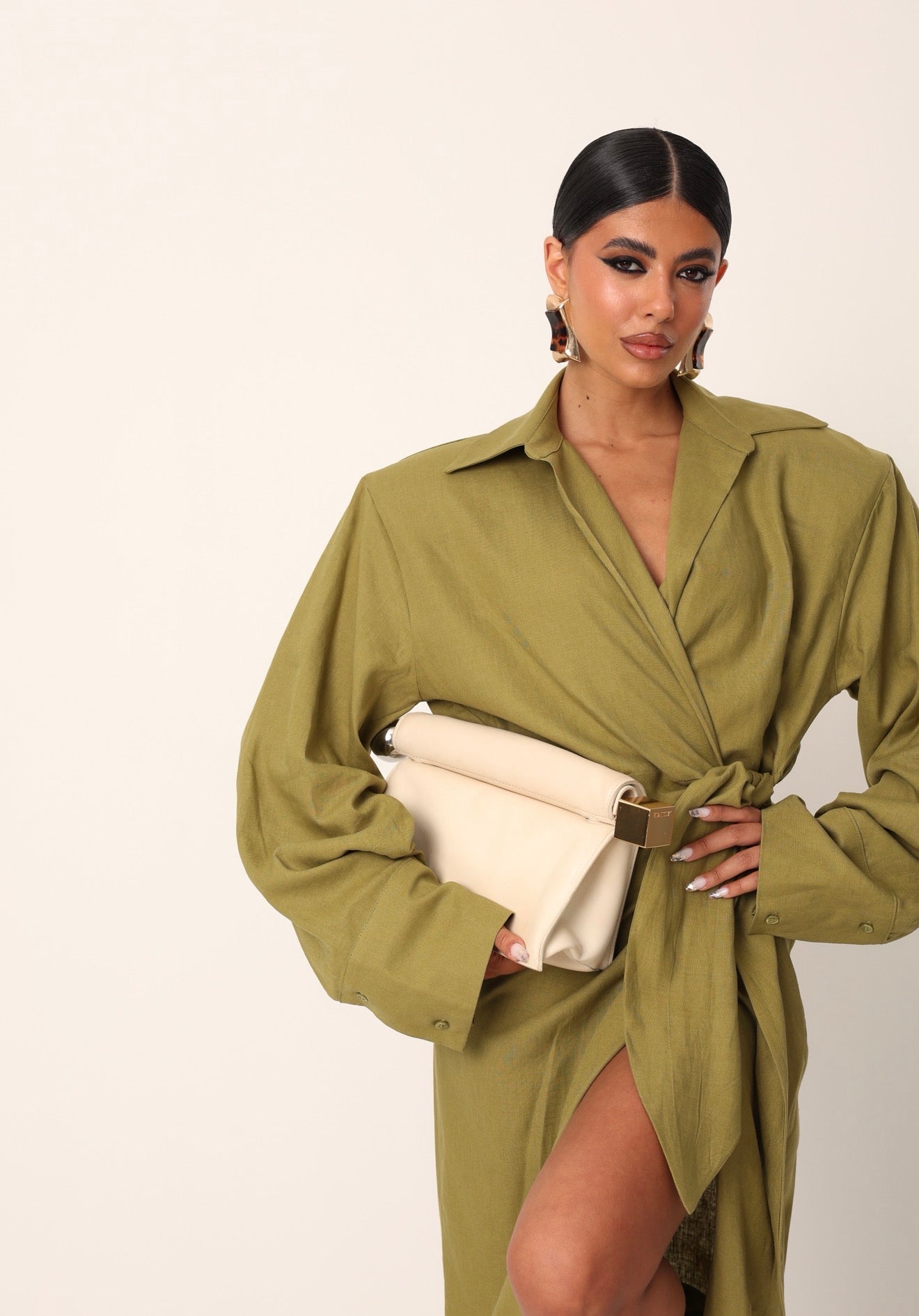VESTITO SPALLINE JALILA VERDE PISTACCHIO
