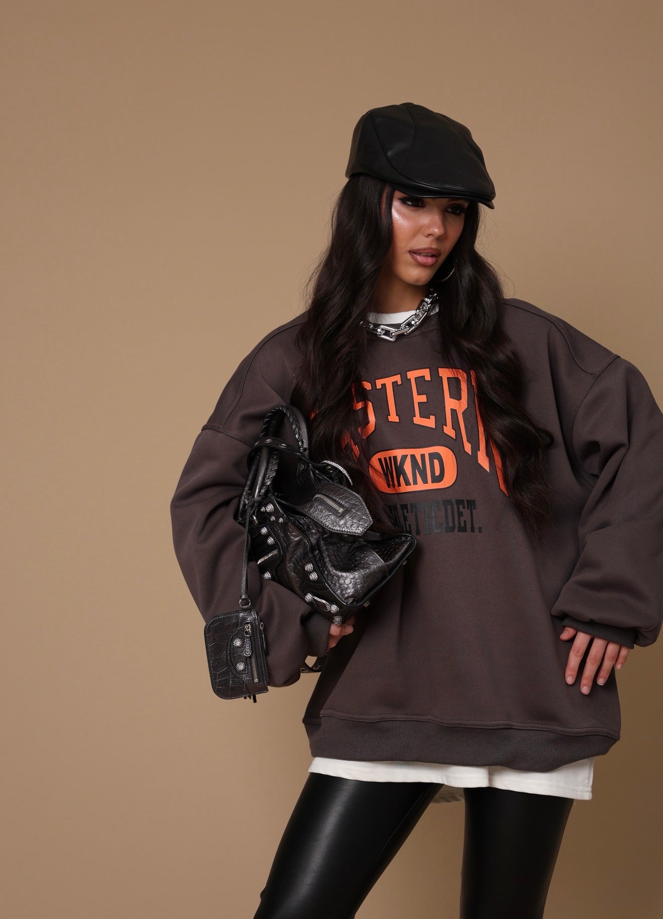 FELPA "FASTERN" GRIGIO SCURO