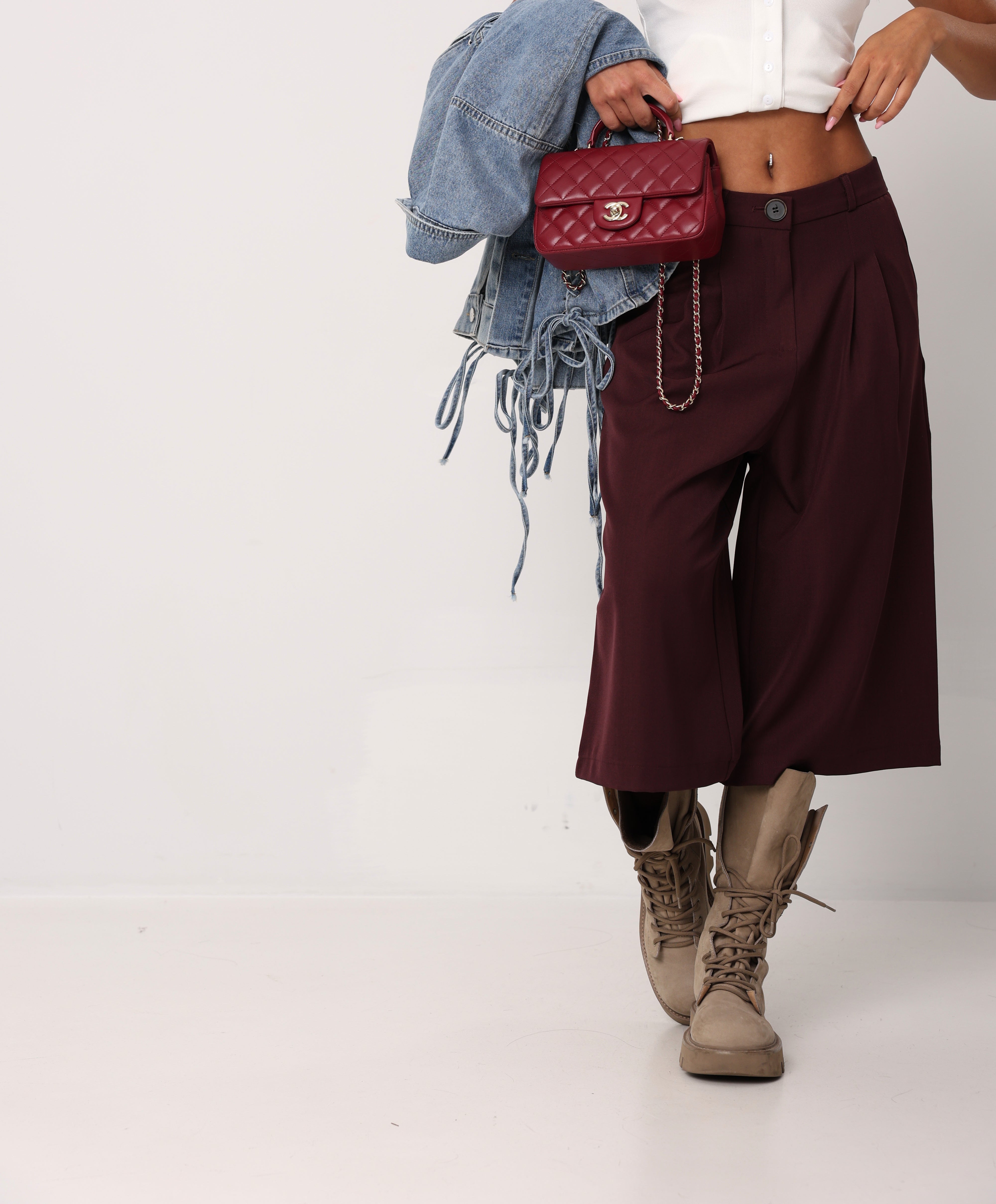 BERMUDA PINCES LORIS BORDEAUX