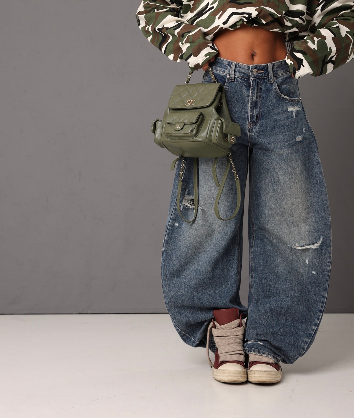 JEANS BALLOON ROTTURE ALENA LAVAGGIO MEDIO