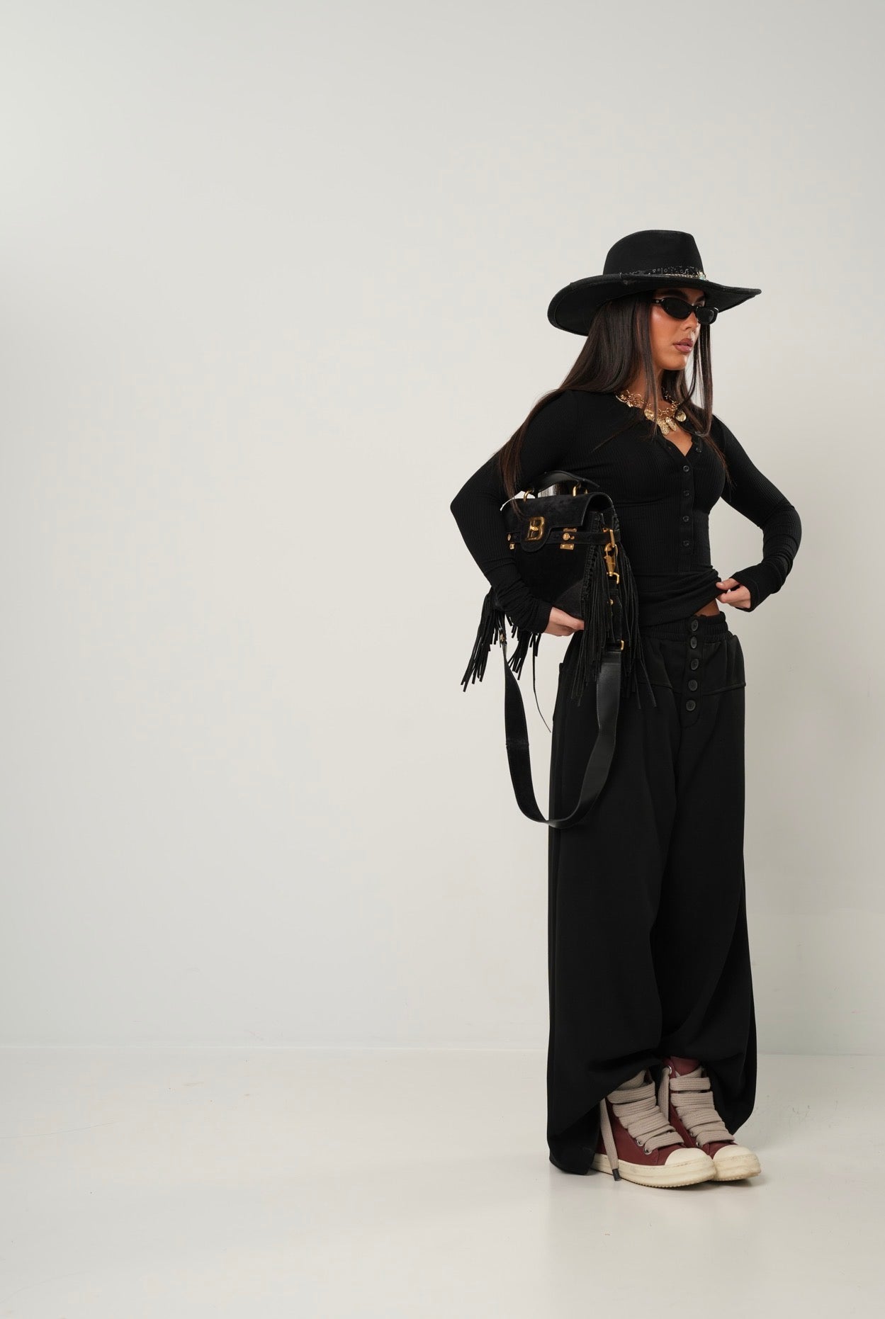 PANTATUTA BOTTONCINI TALIA NERI