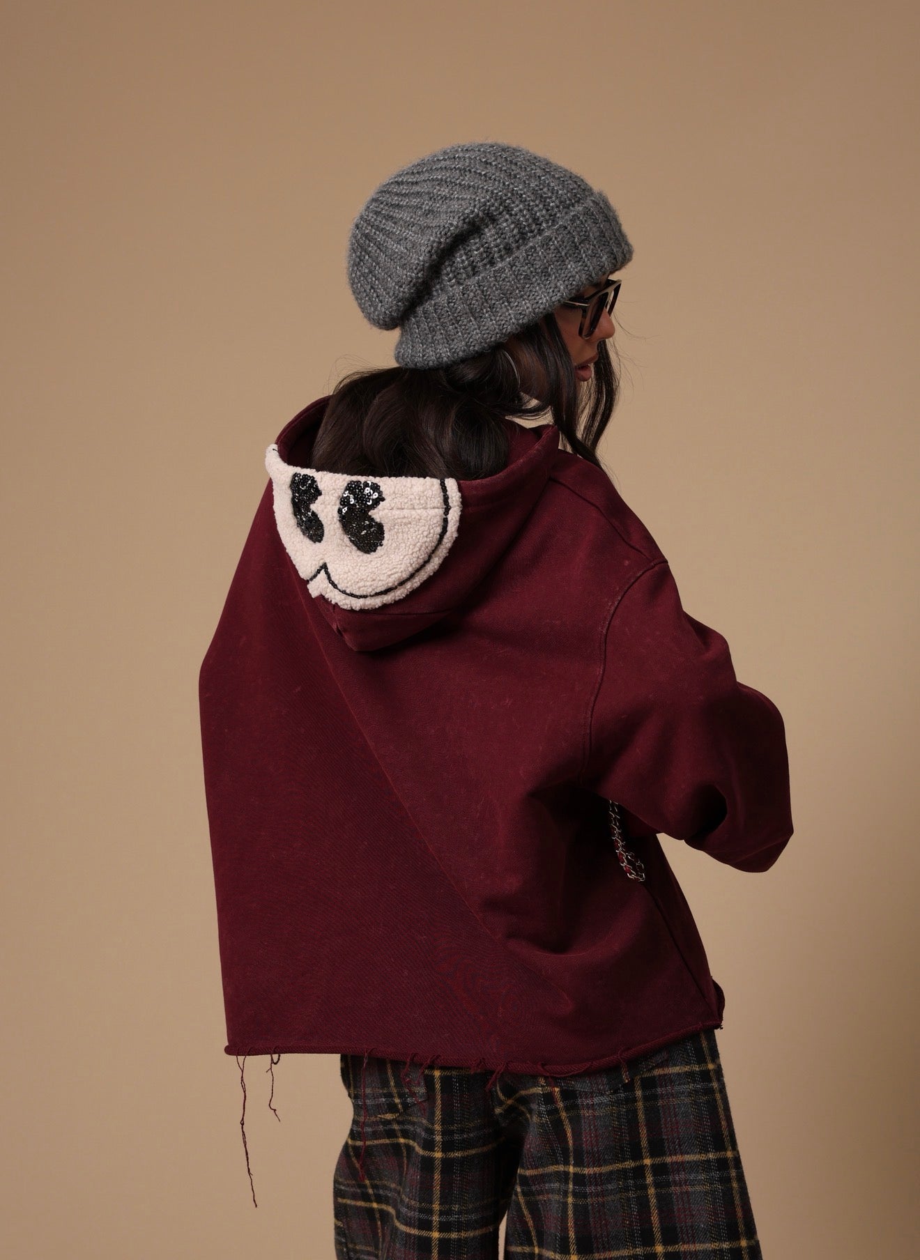 FELPA MICKEY MOUSE BORDEAUX