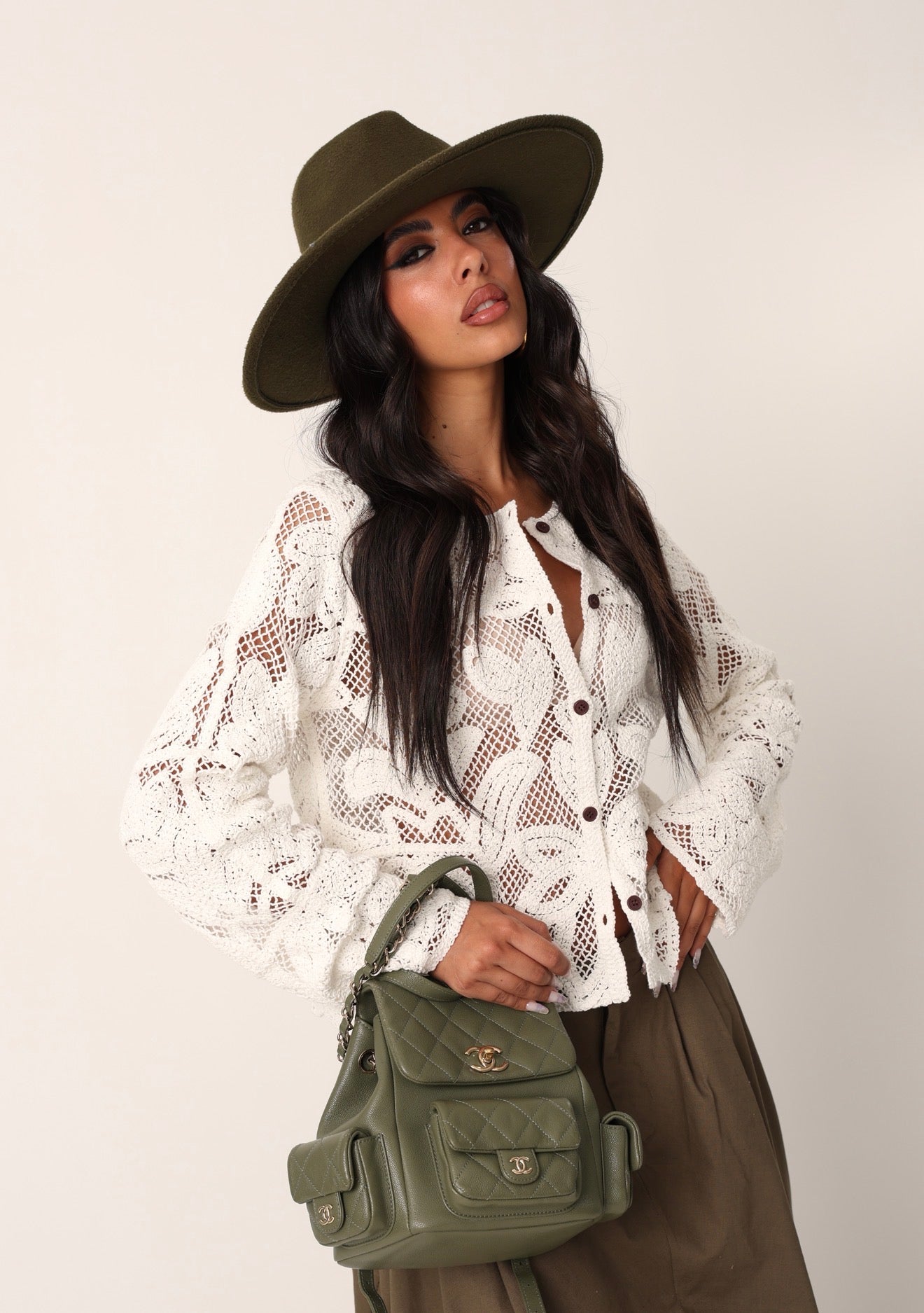 CARDIGAN UNCINETTO DOLLY BIANCO