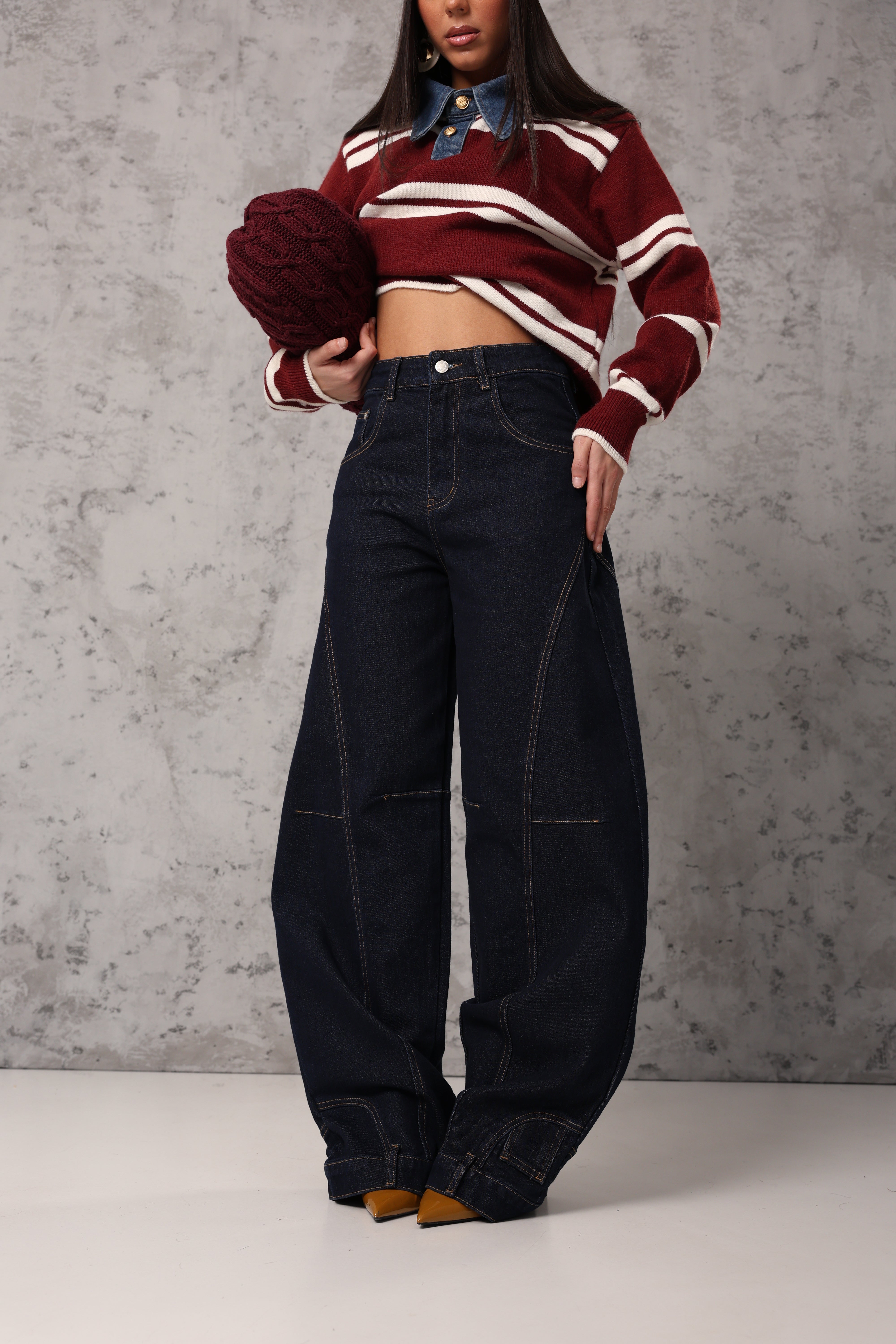 JEANS BALLOON SELIN DENIM SCURO