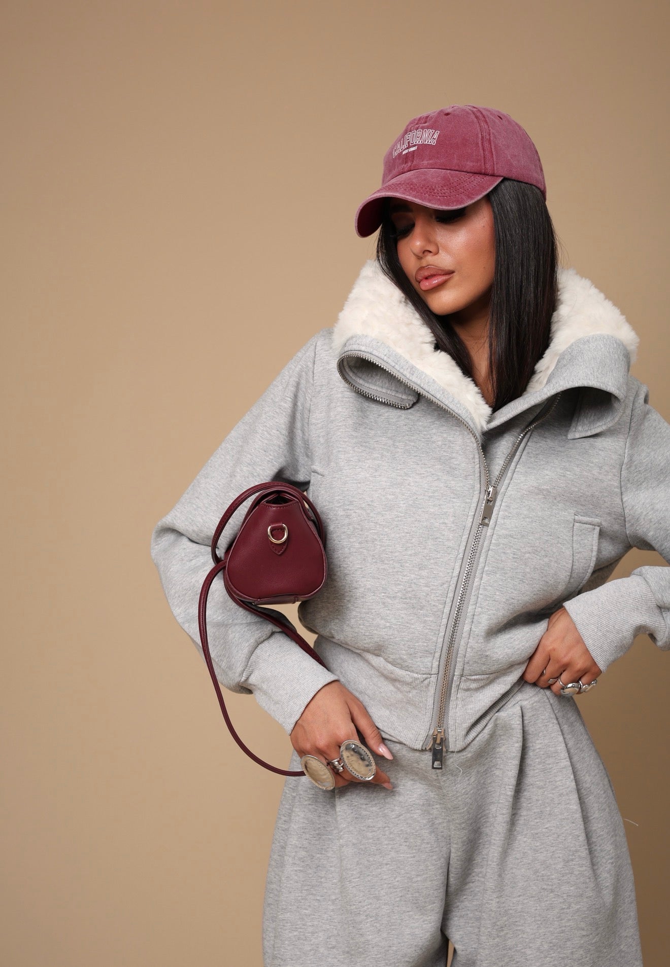 COORDINATO JEREN GRIGIO DUE PEZZI