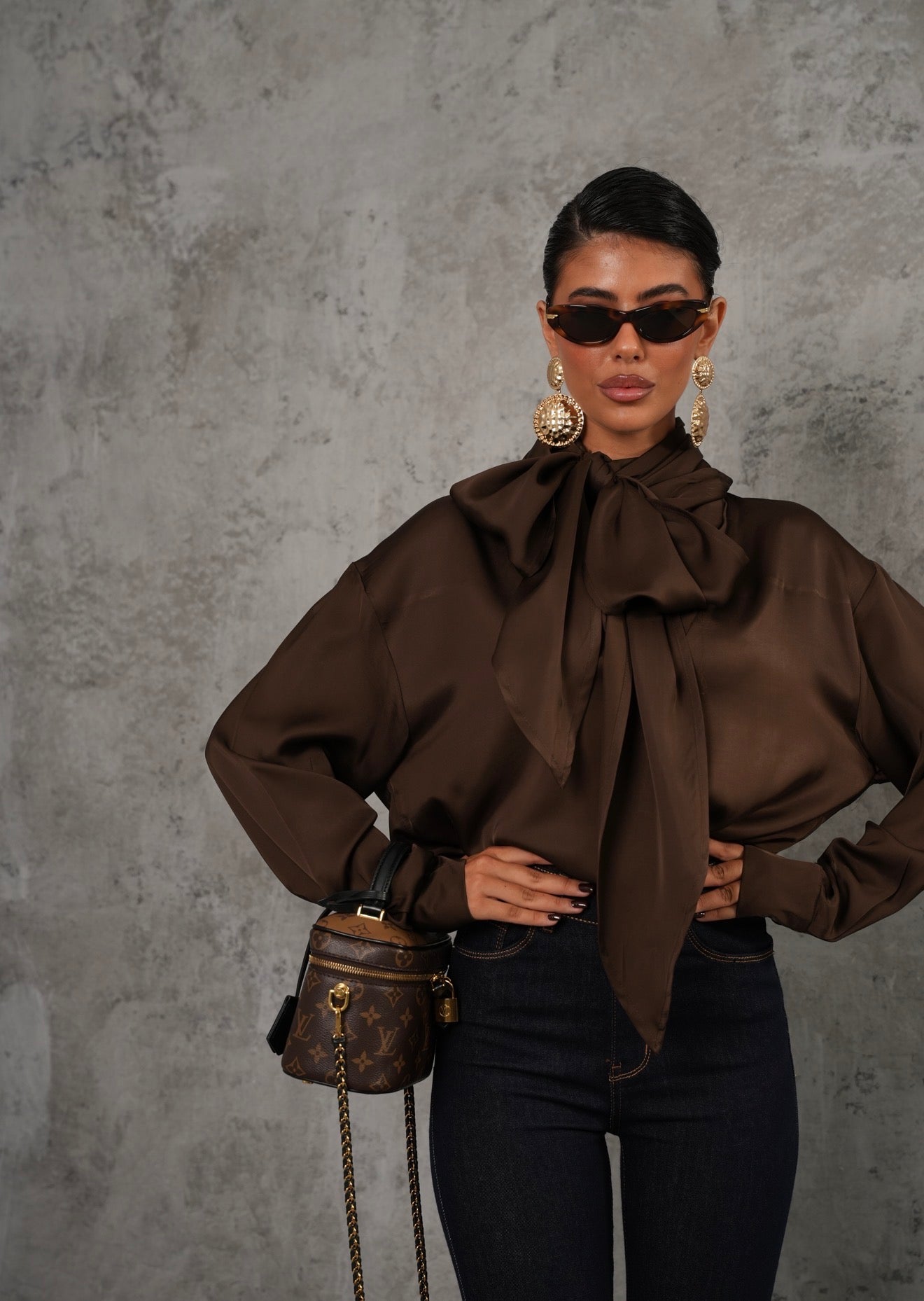 Blusa Enea marrone by Lumina