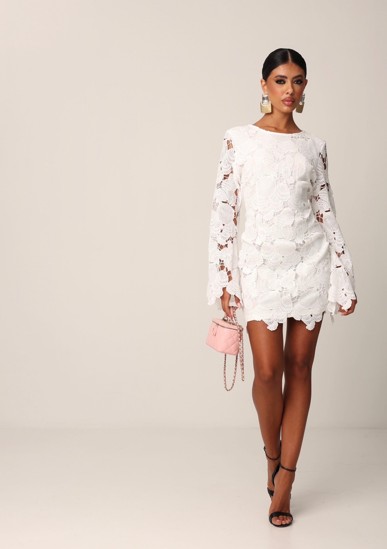 VESTITO PIZZO ELIAS BIANCO