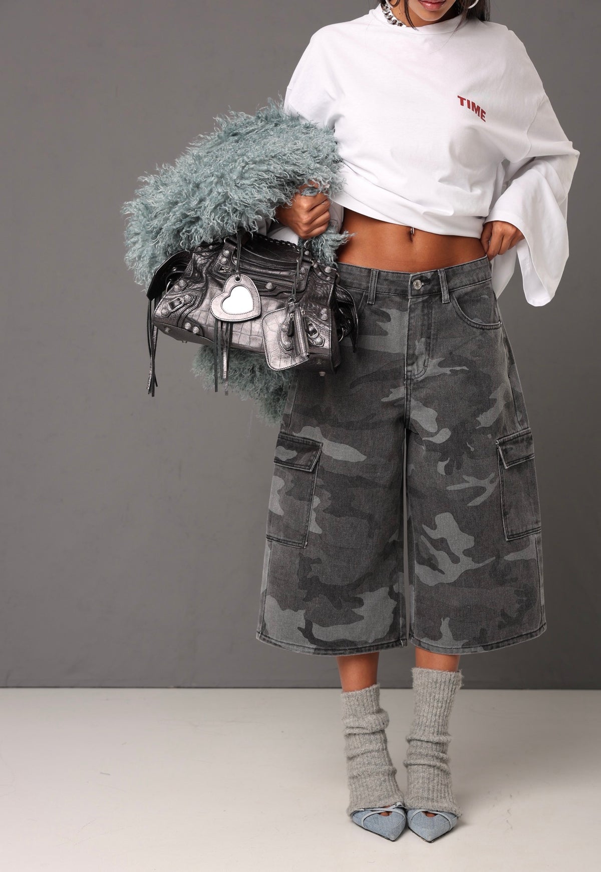 BERMUDA CAMOUFLAGE IOYO GRIGIO