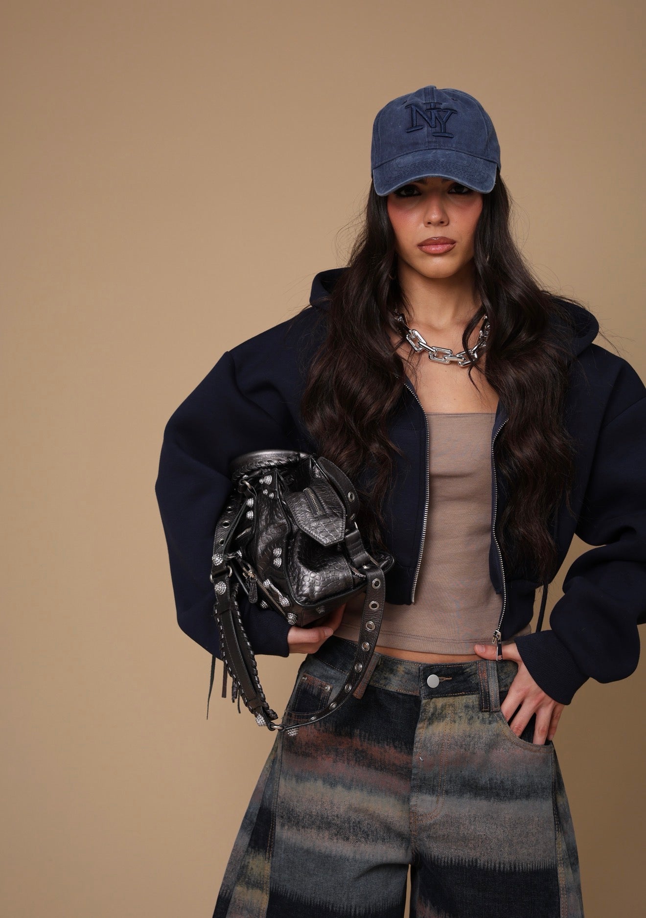 FELPINA CAPPUCCIO NELLY BLU