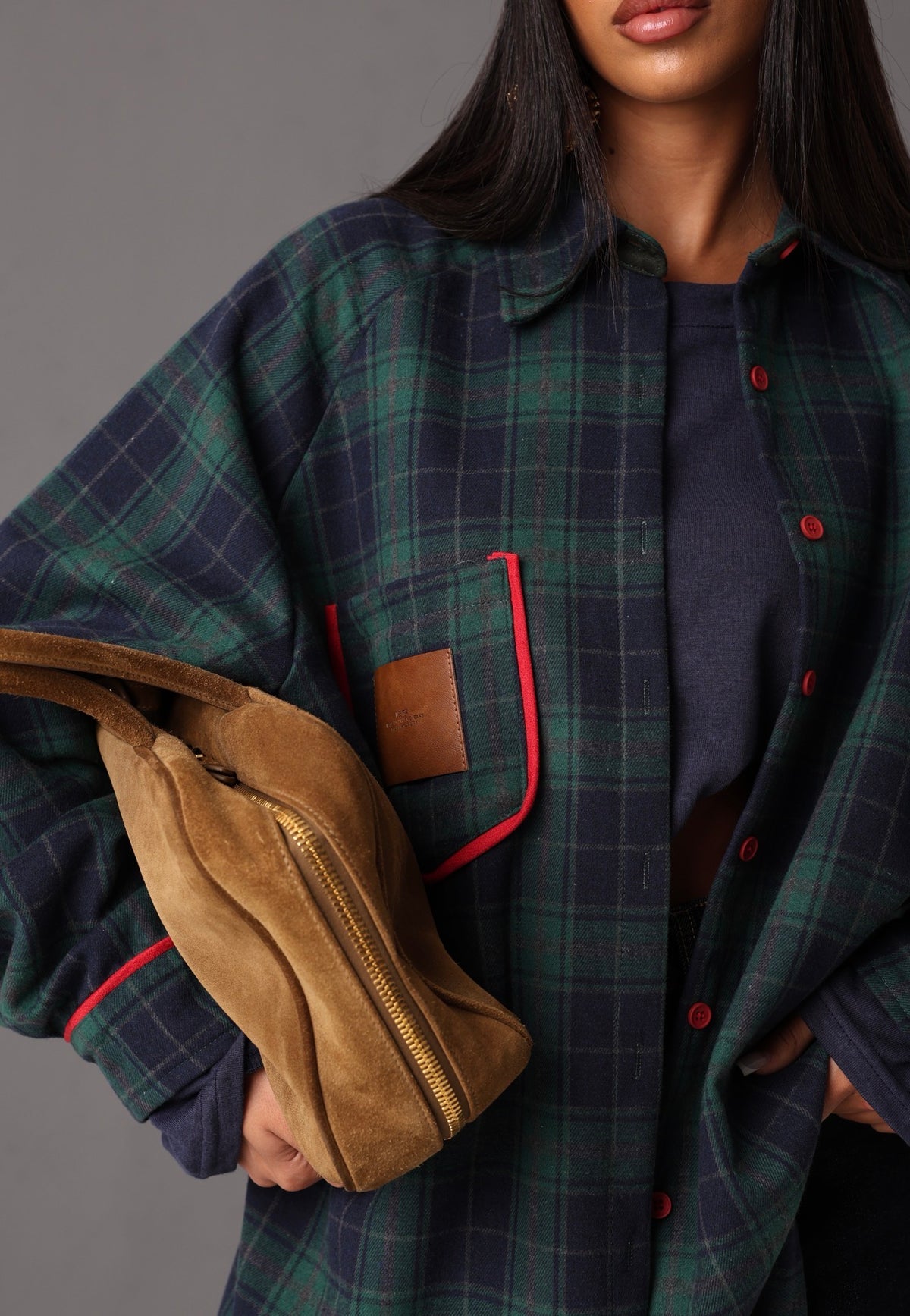 CAMICIA TARTAN DESIGN VERDE