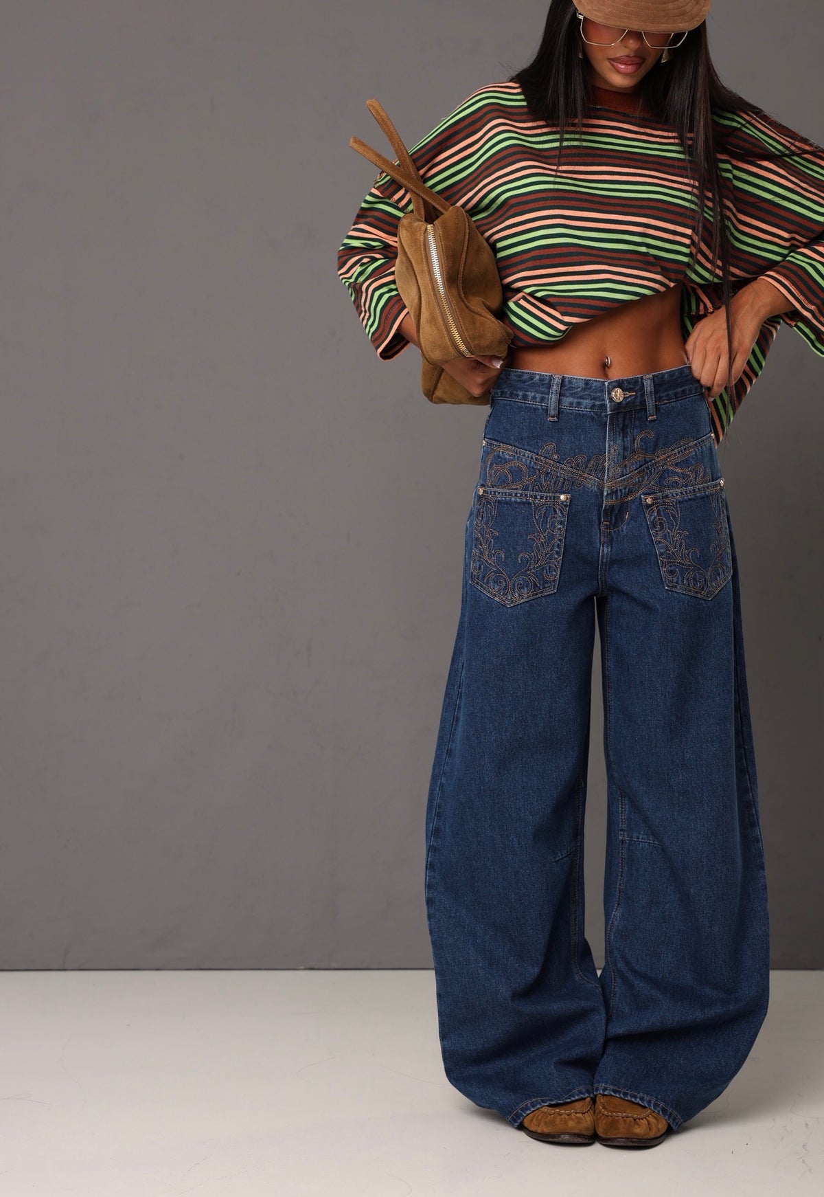 JEANS RICAMI DOROTHY DENIM BLUE
