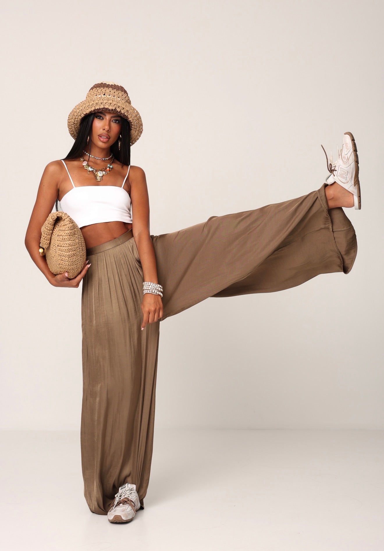 PANTALONI KALINA KHAKI