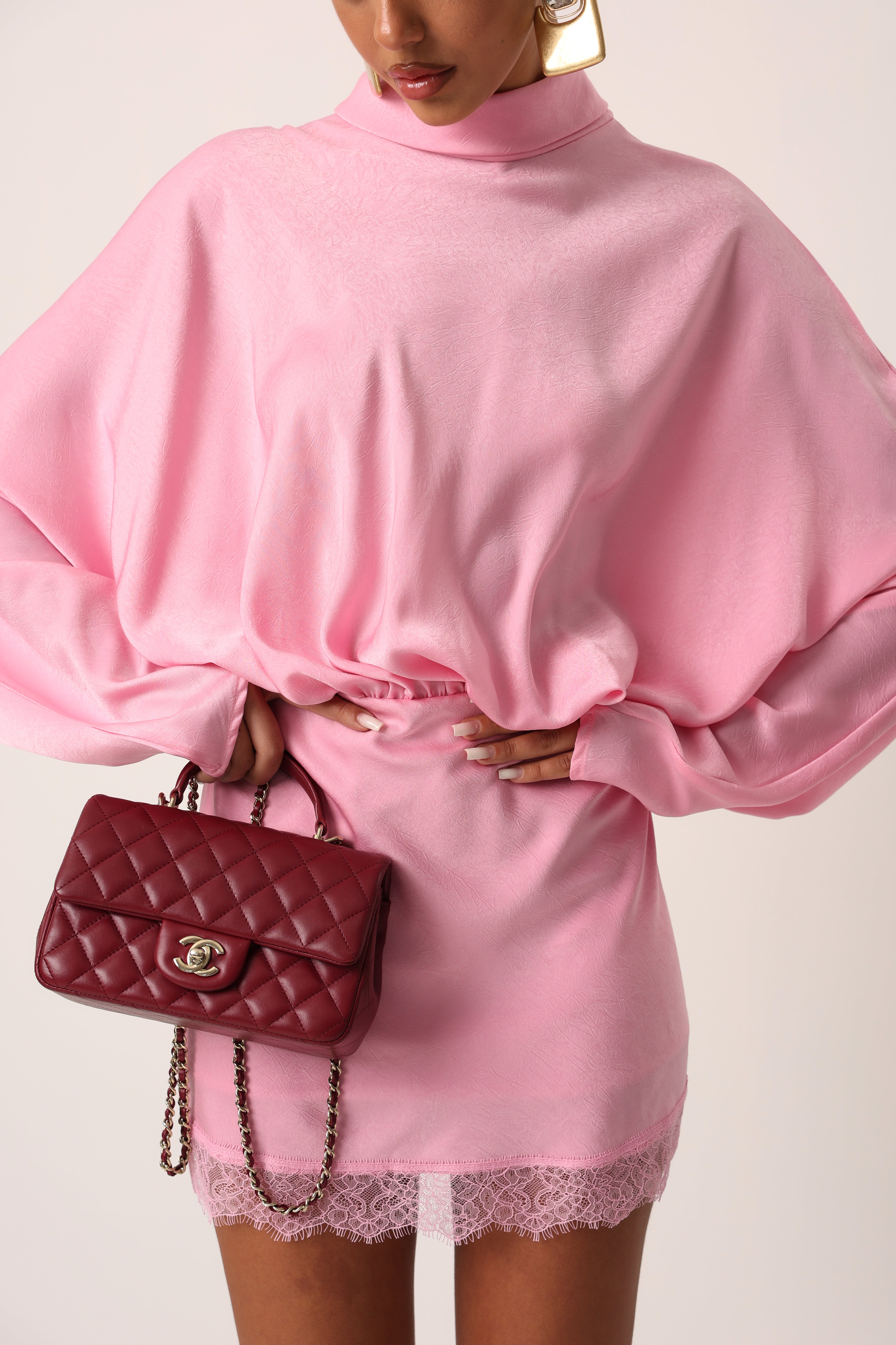 VESTITO RASO KALUA ROSA