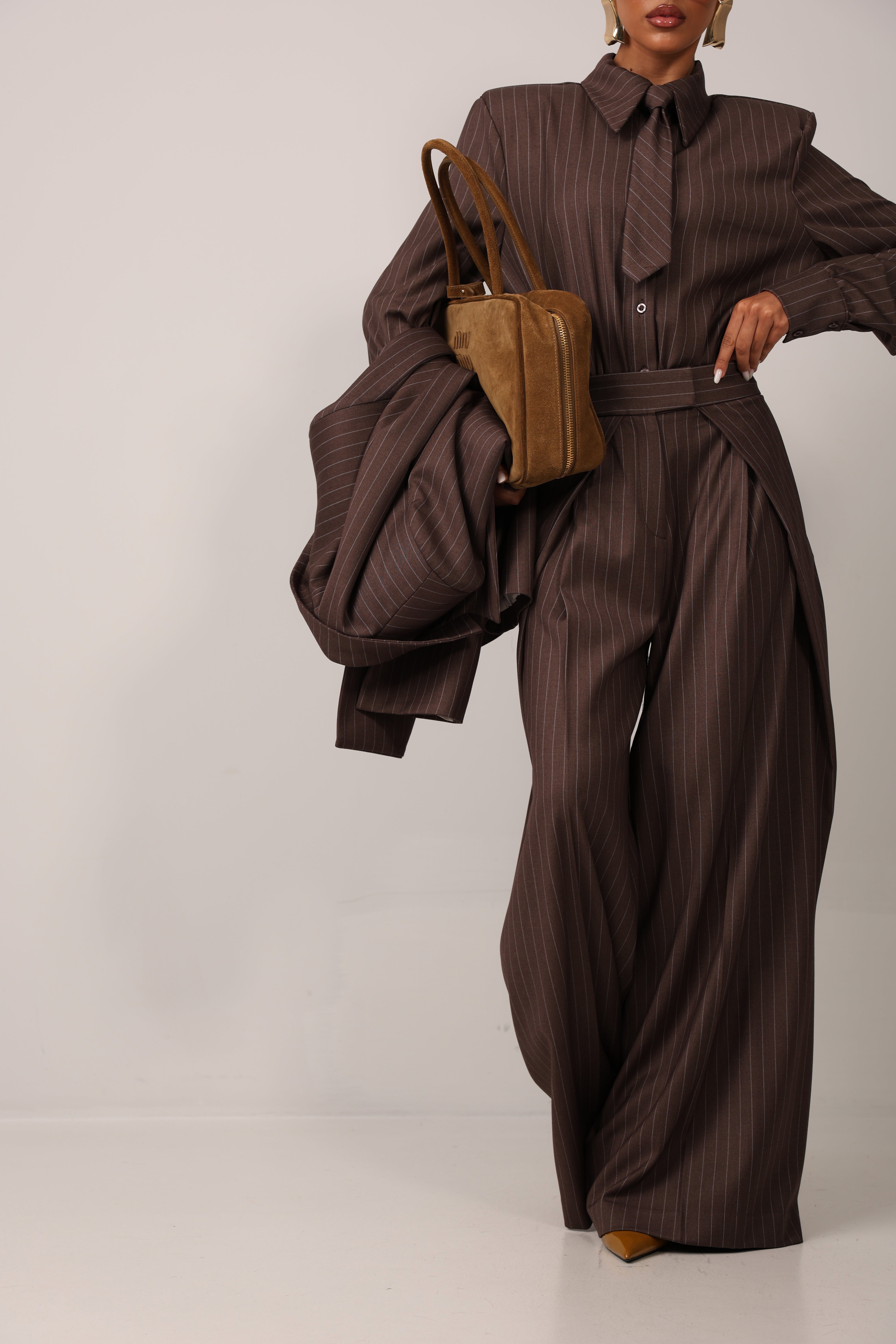 PANTALONI ELGA GESSATI CACAO