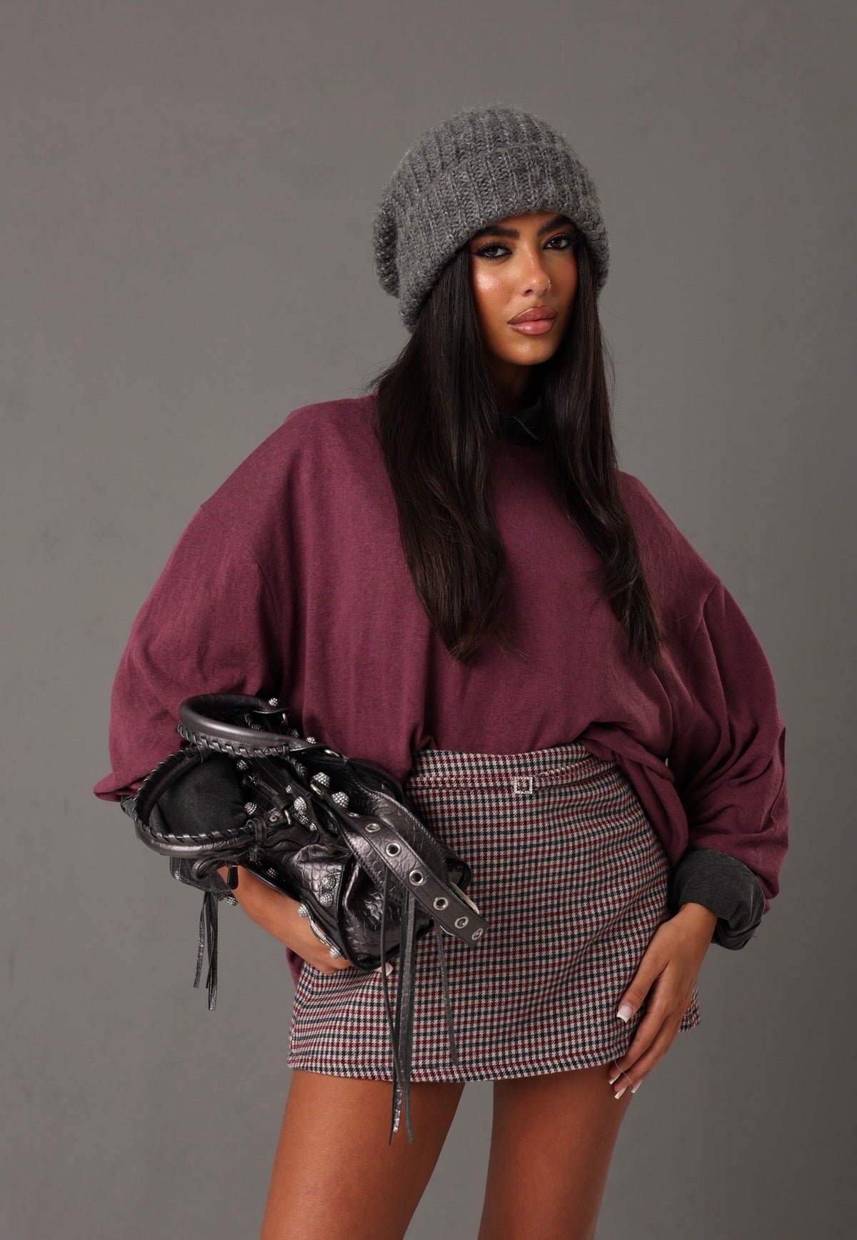 MAGLIA MANICHE LUNGHE NATALIE MALVA