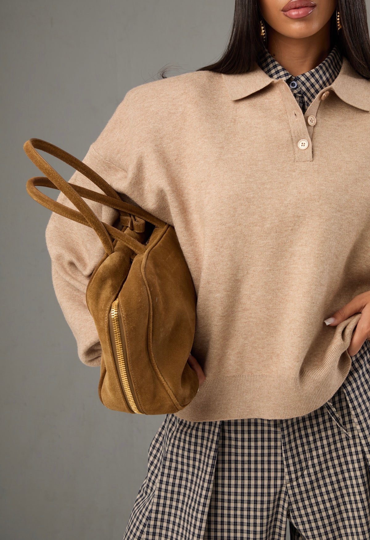 POLO SPALLINE ALEXIA BEIGE