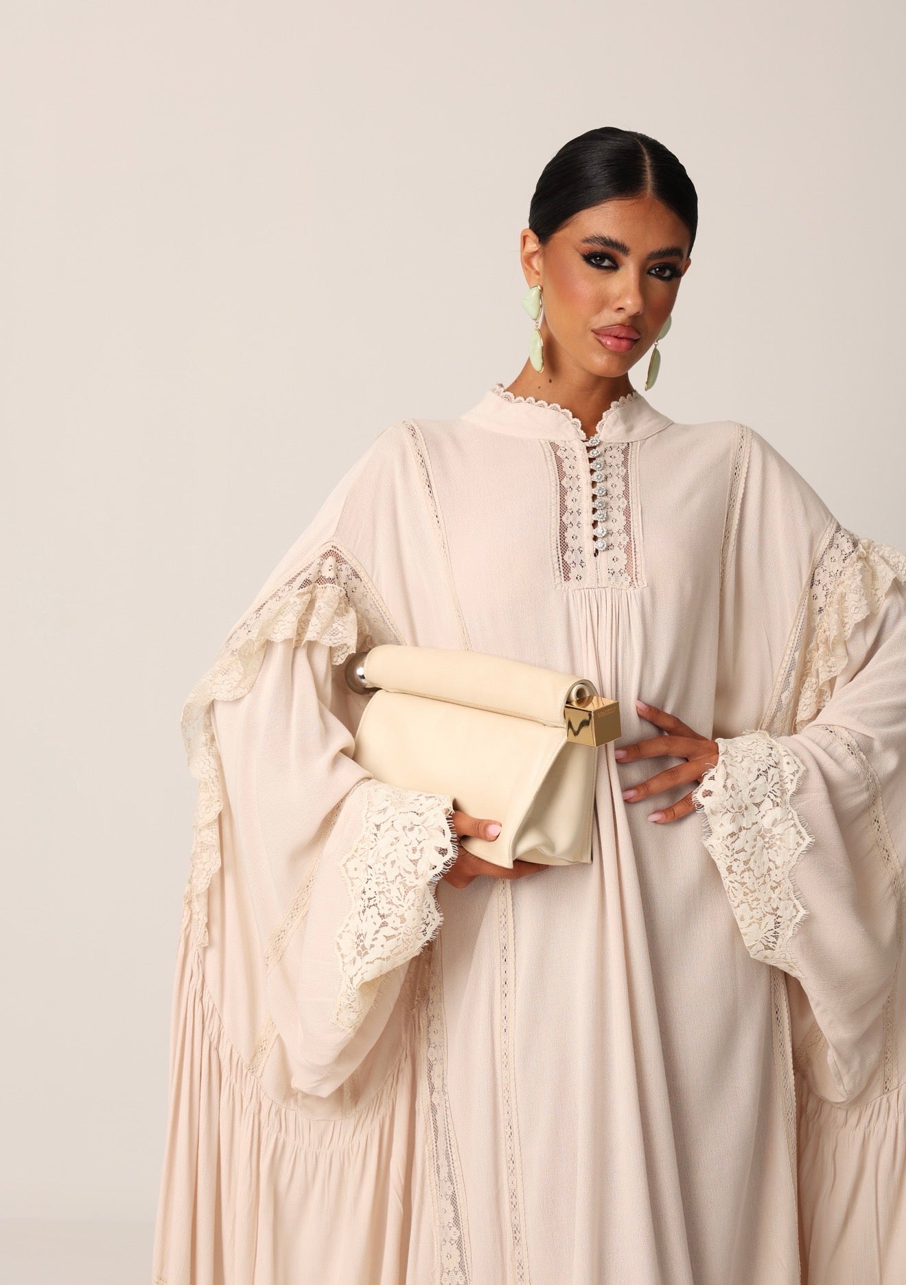 MAXI DRESS CARLOTTA BEIGE + SOTTANA