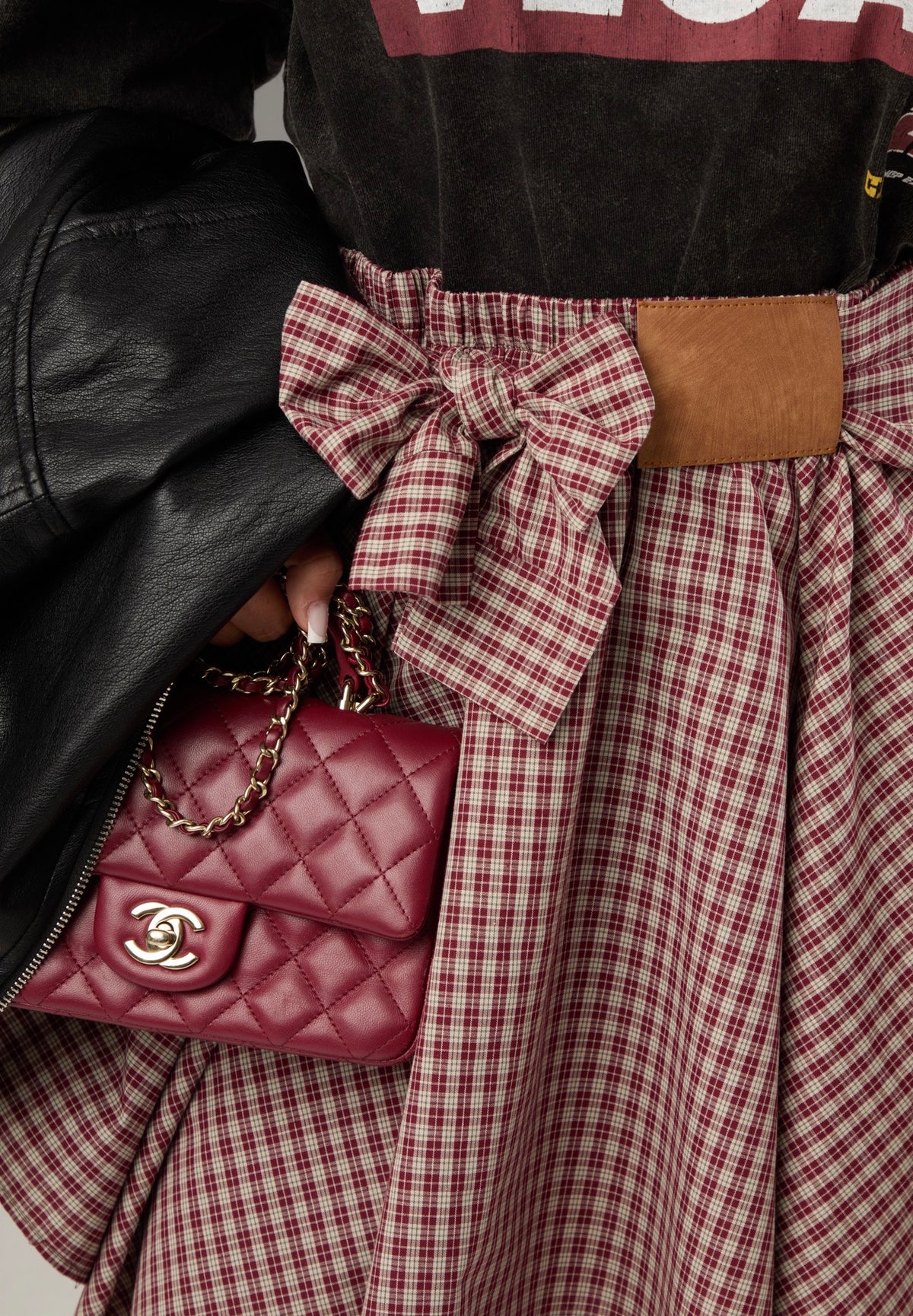 GONNA TARTAN BABILA BORDEAUX