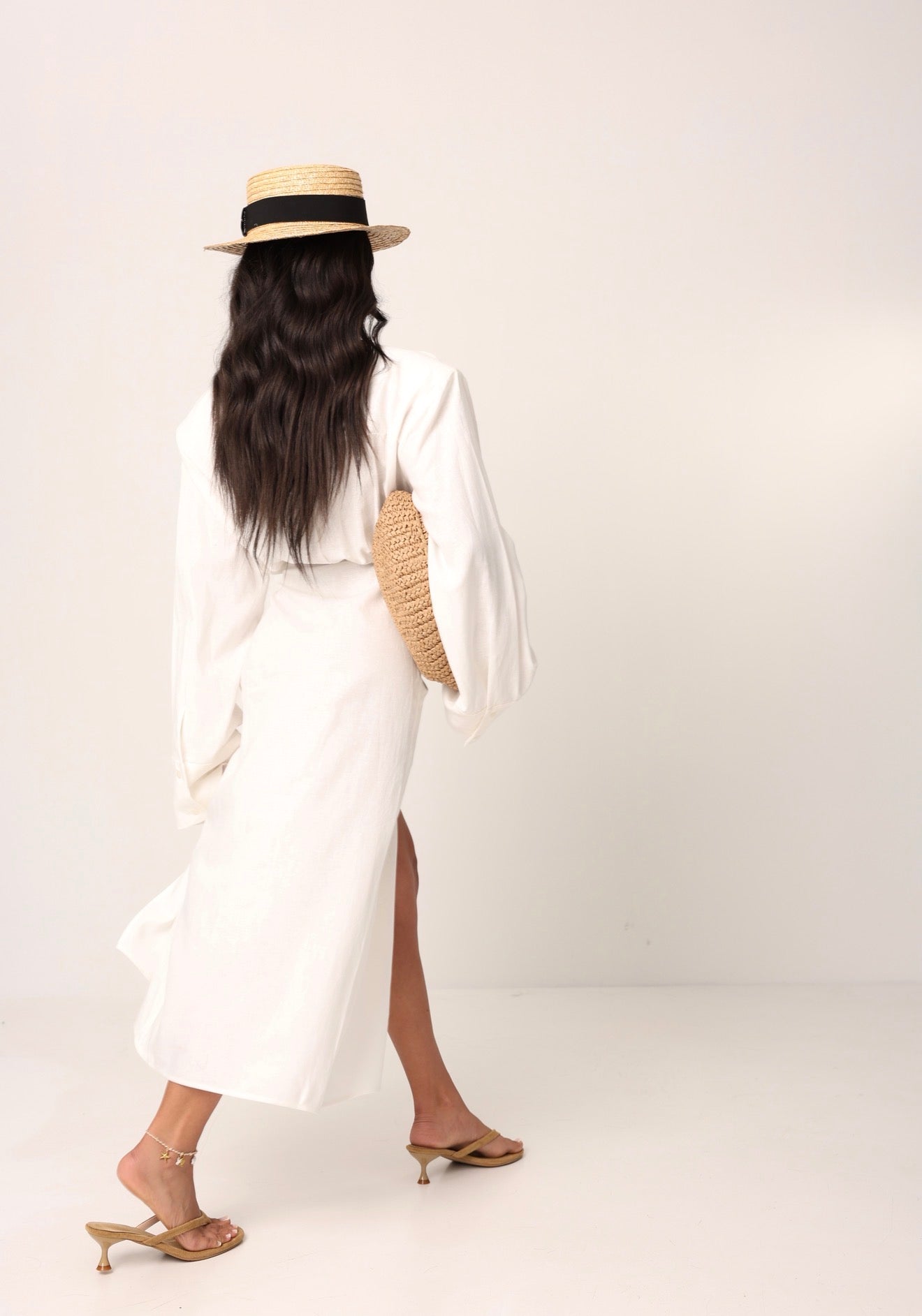 VESTITO SPALLINE JALILA BIANCO