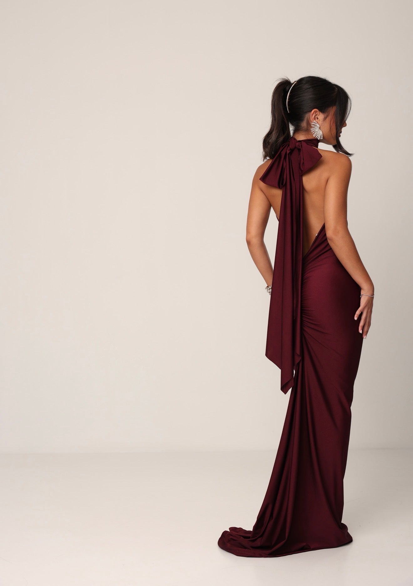 VESTITO LYCRA ETERNAL BORDEAUX