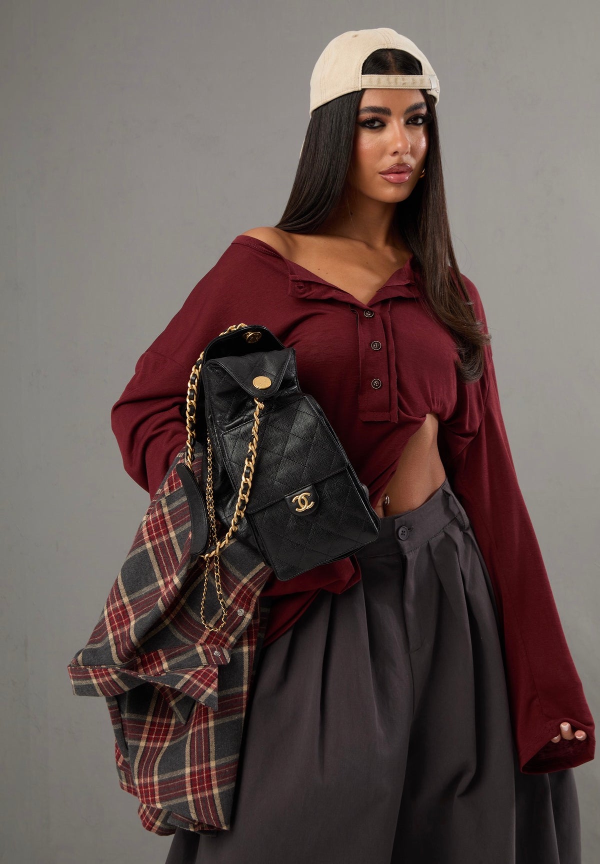 MAGLIETTINA BOTTONCINI MERY BORDEAUX