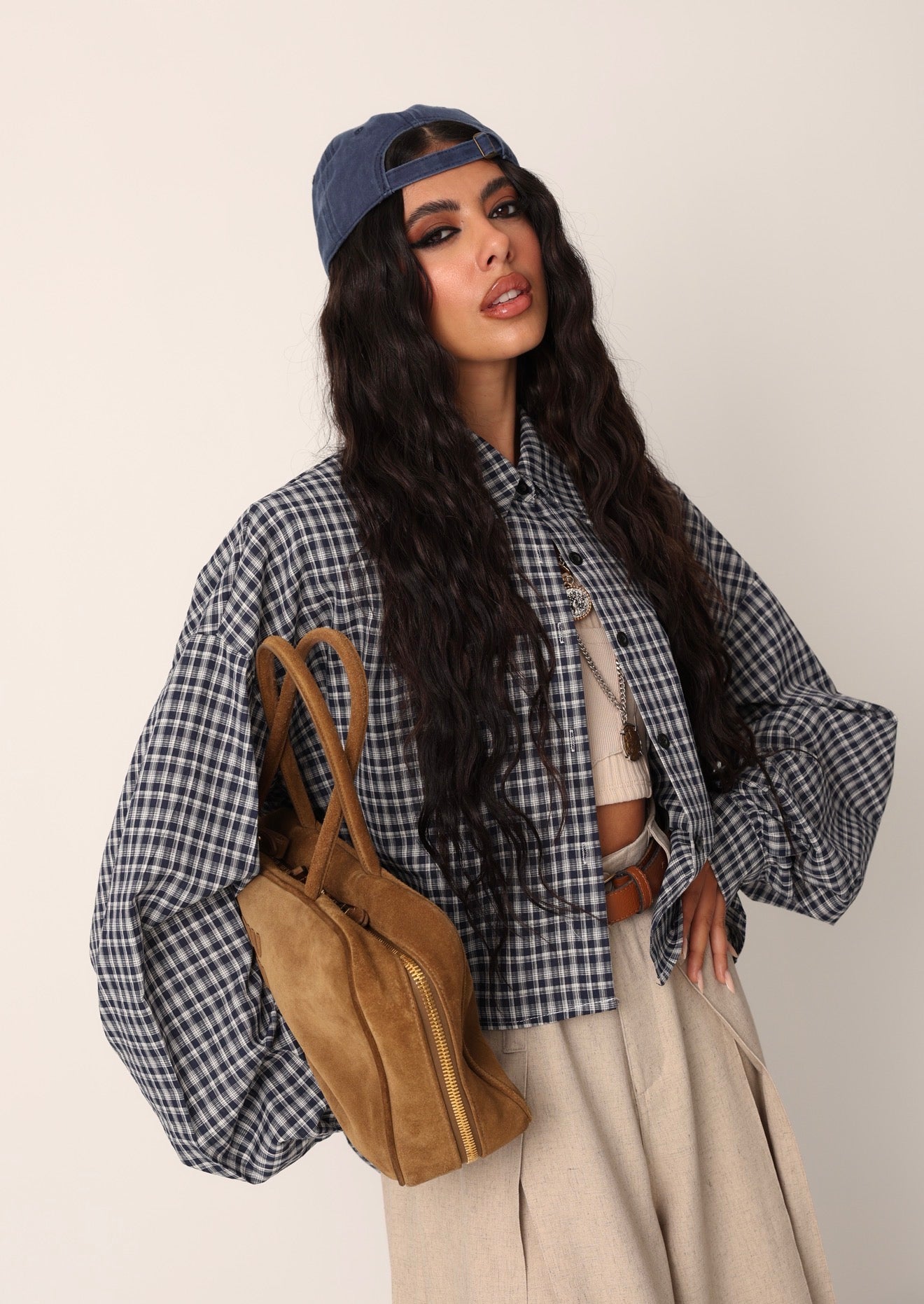 CAMICIA QUADRI LOOP BLU