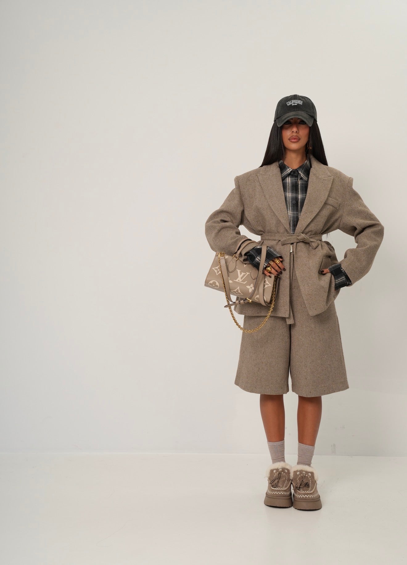 Coordinato spigato Arya beige