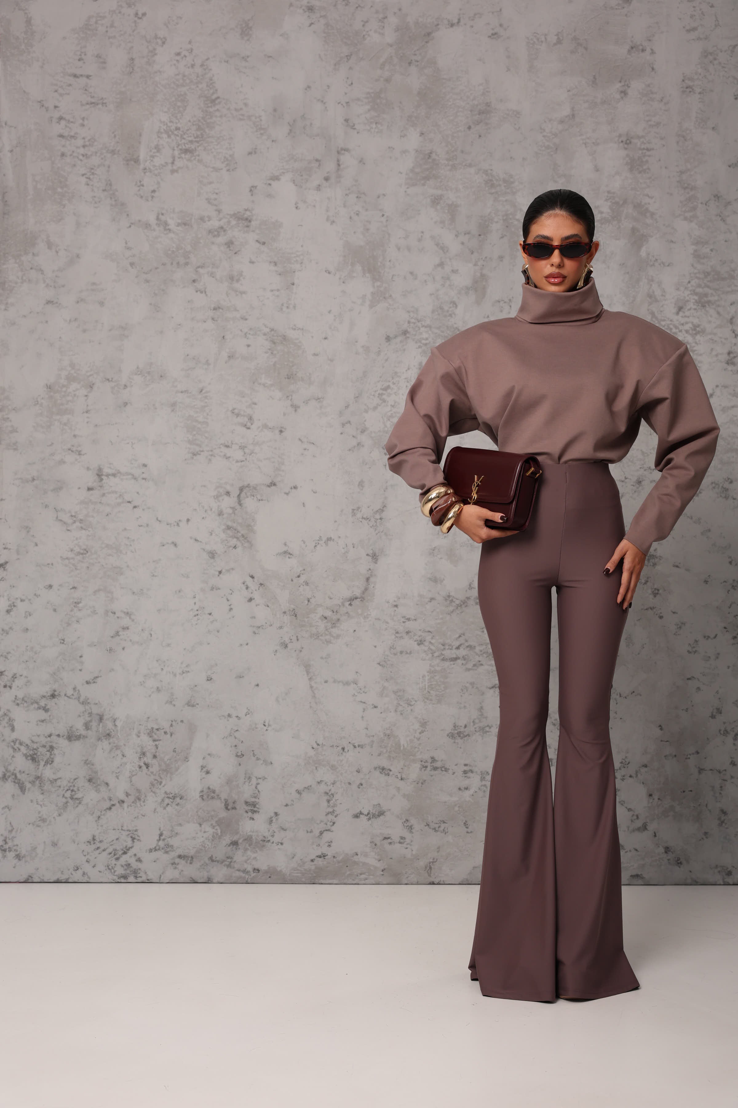 MAGLIA SPALLINE BARDOT CAPPUCCINO BY MARZIA MANGO