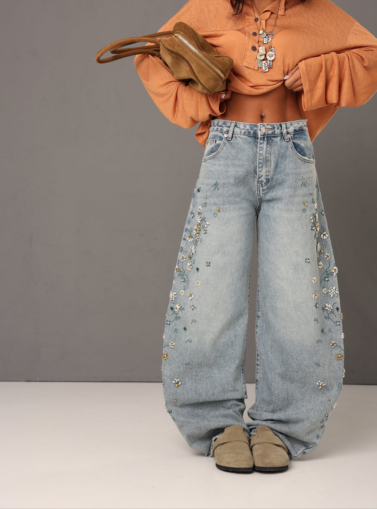 JEANS BALLOON YLARY DENIM CHIARO