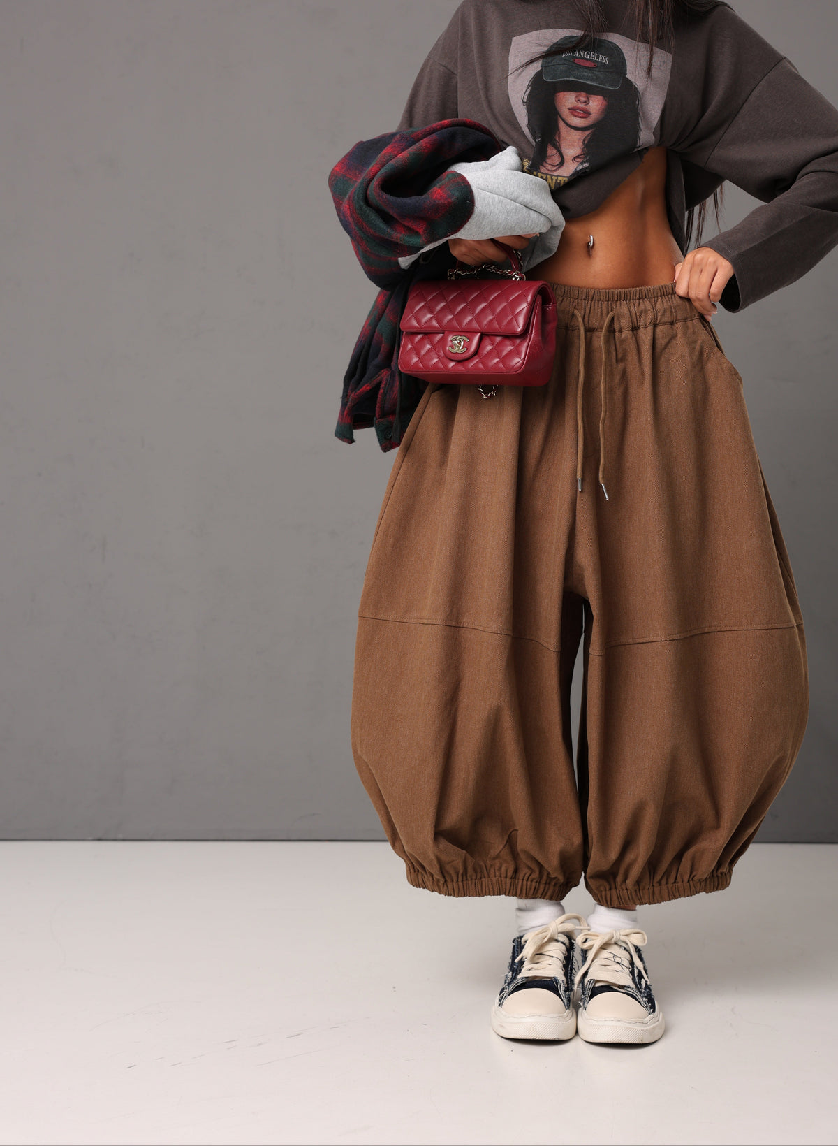 PANTALONI VALERIE TAUPE