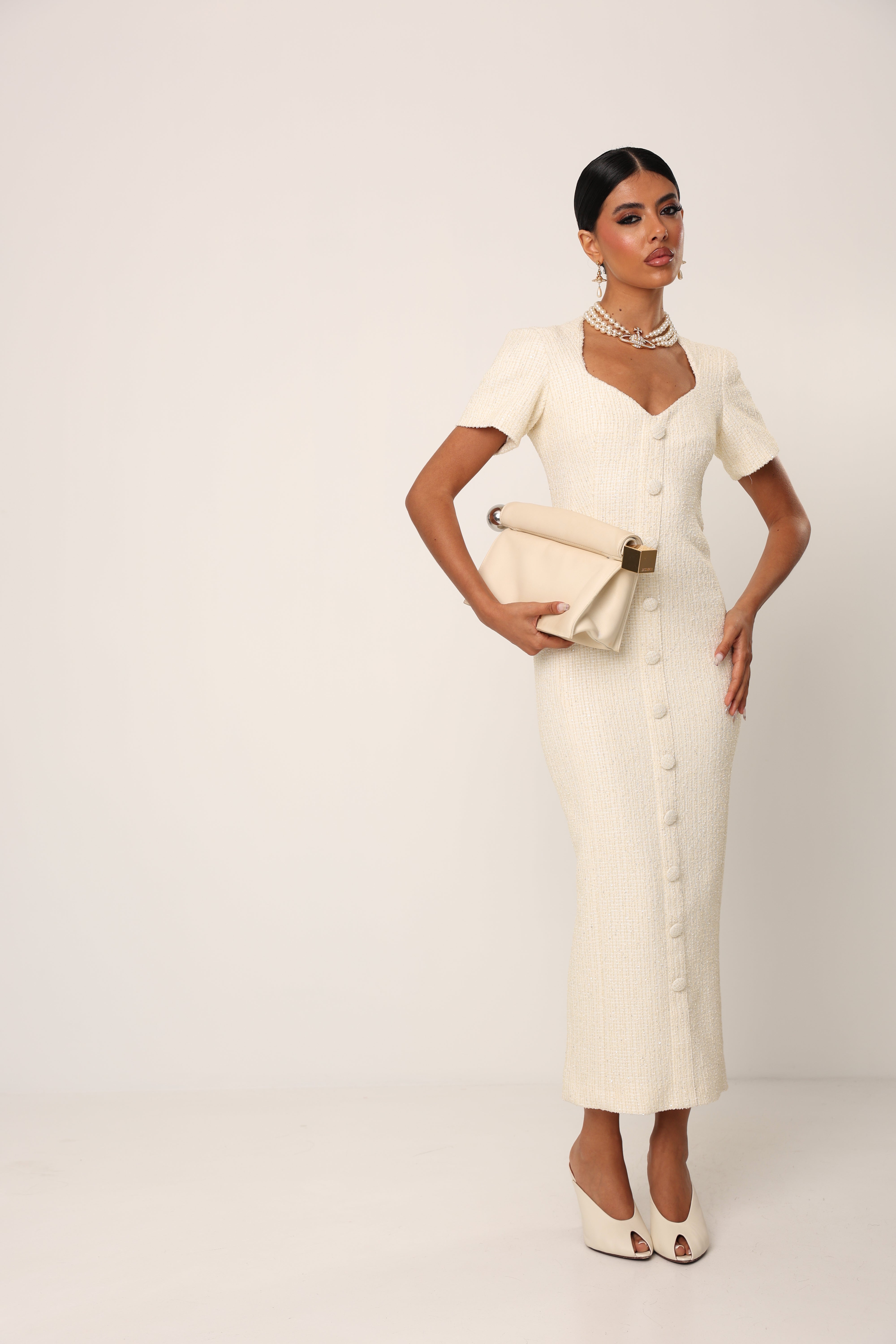 VESTITO TWEED BETHANY PANNA BY MARZIA MANGO