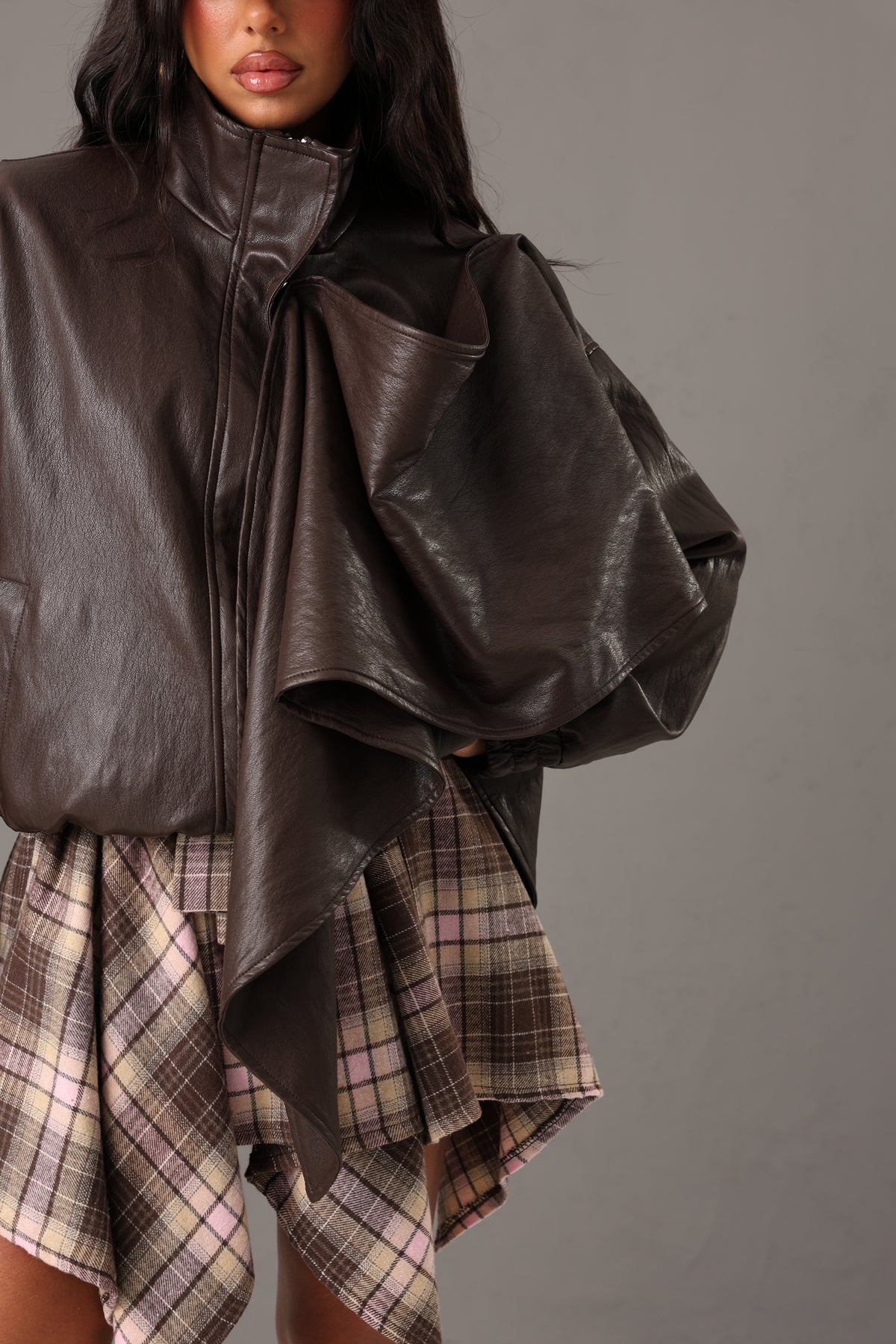 BOMBER ECOPELLE BETTY MARRONE