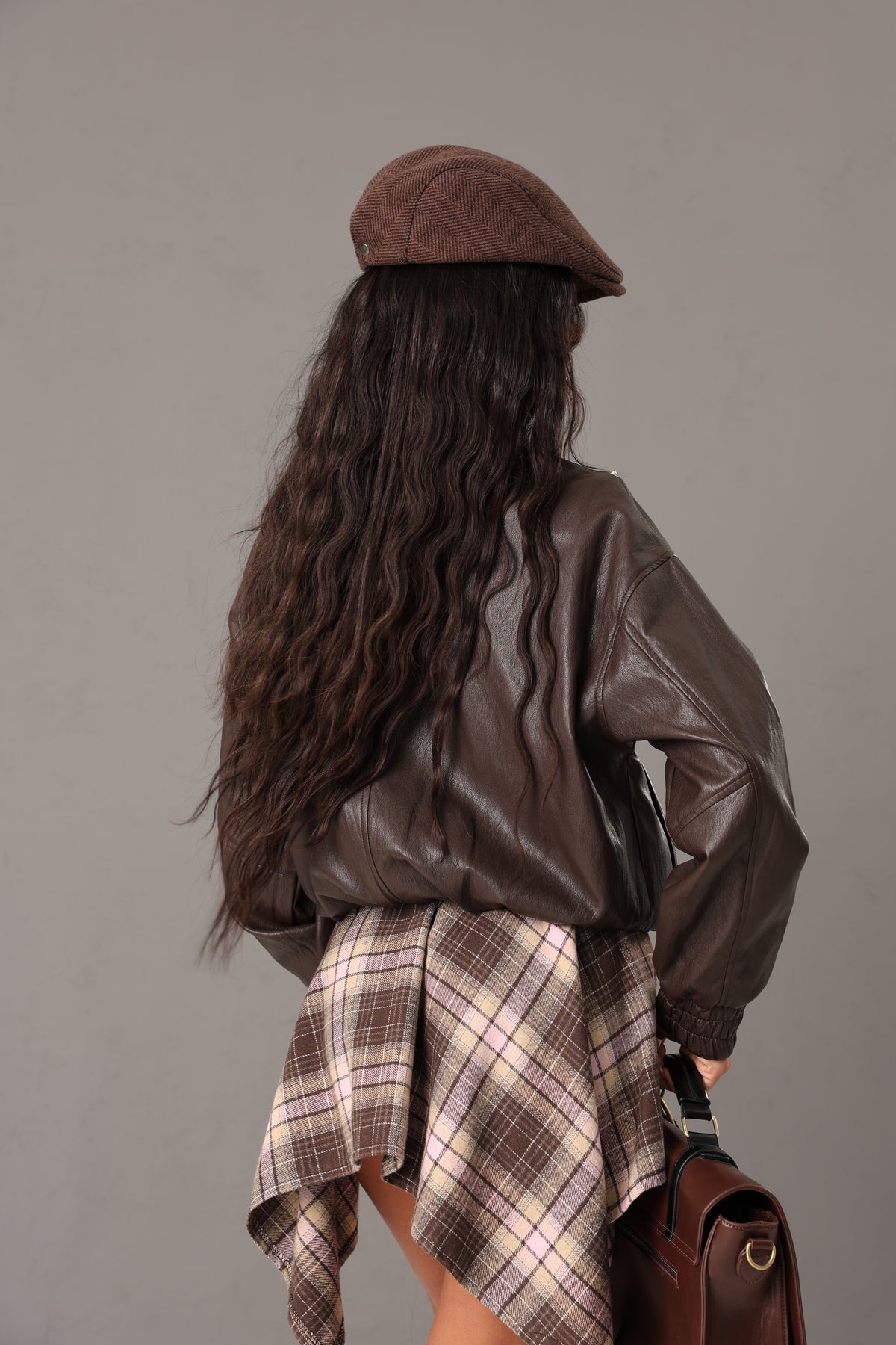 BOMBER ECOPELLE BETTY MARRONE