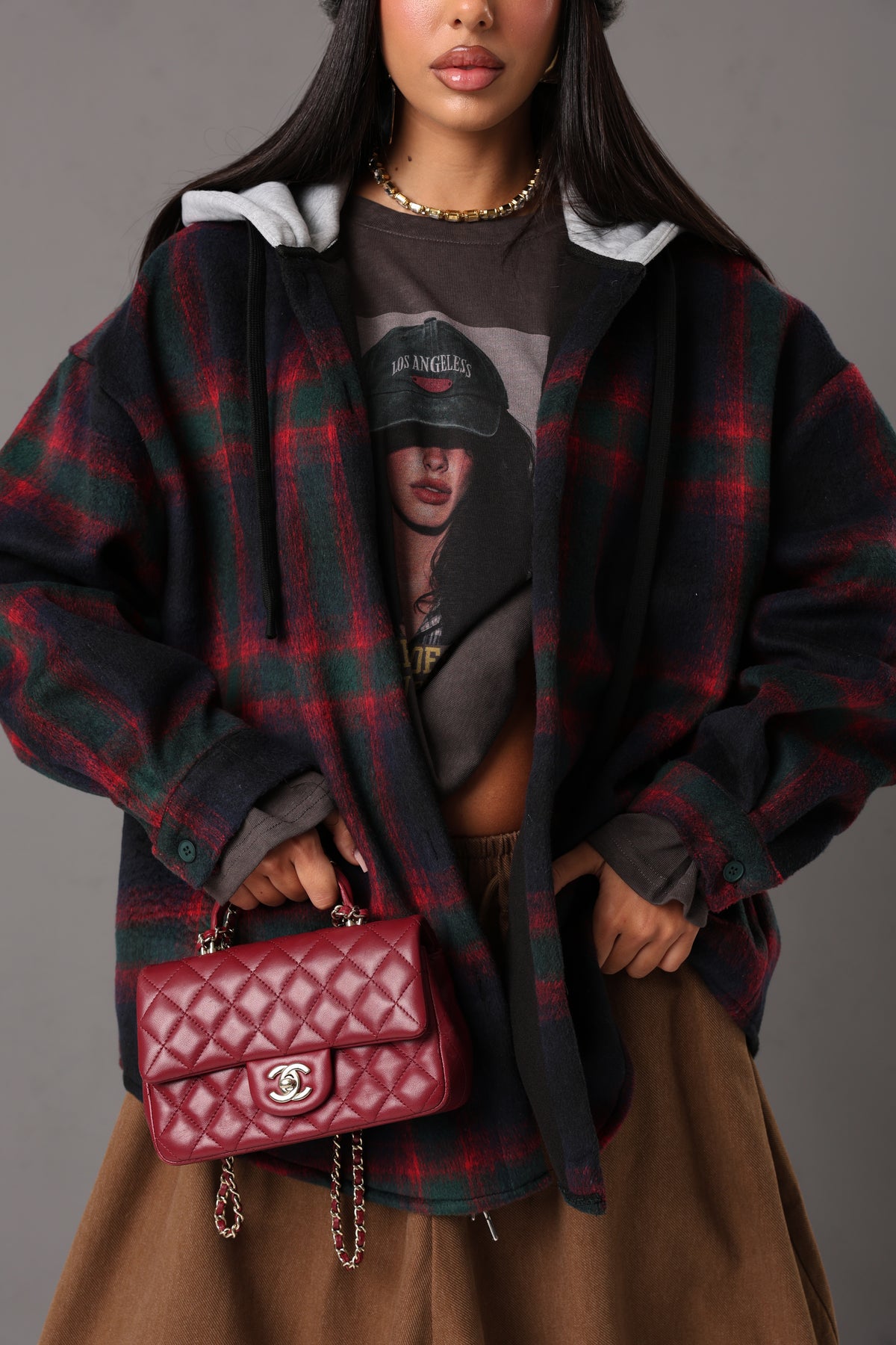 GIACCA TARTAN YVETTE BLU