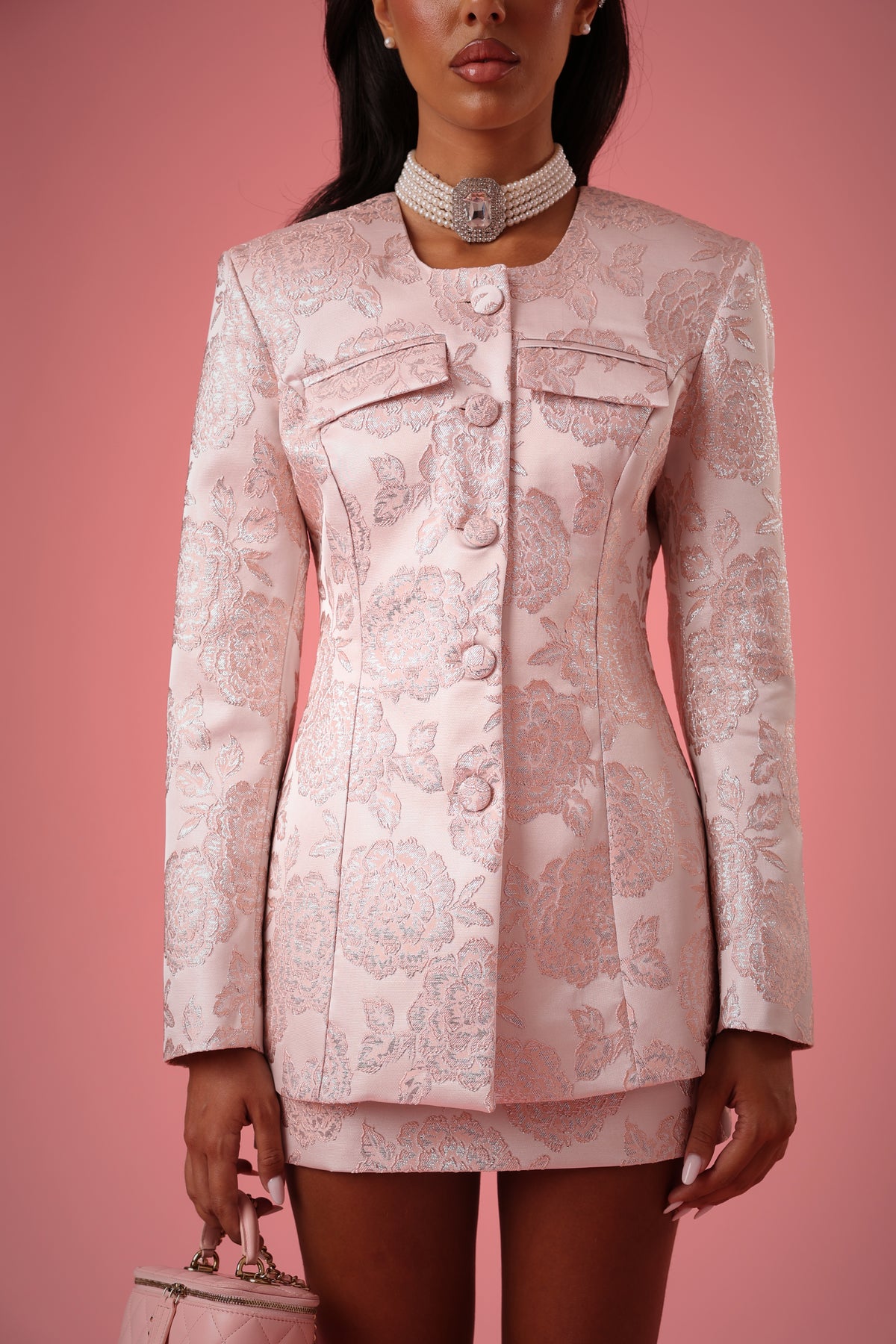 BLAZER FIORATO VAYNE ROSA BY MARZIA MANGO