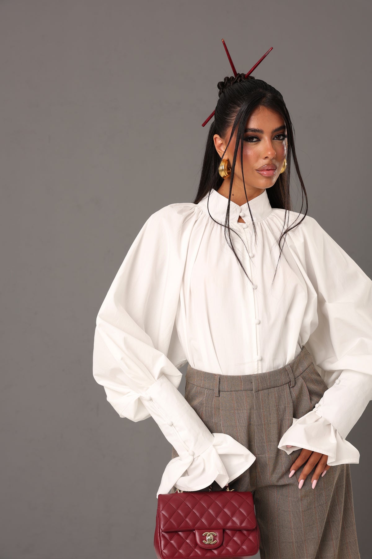 CAMICIA  ANTONELLA BIANCA 100% COTONE