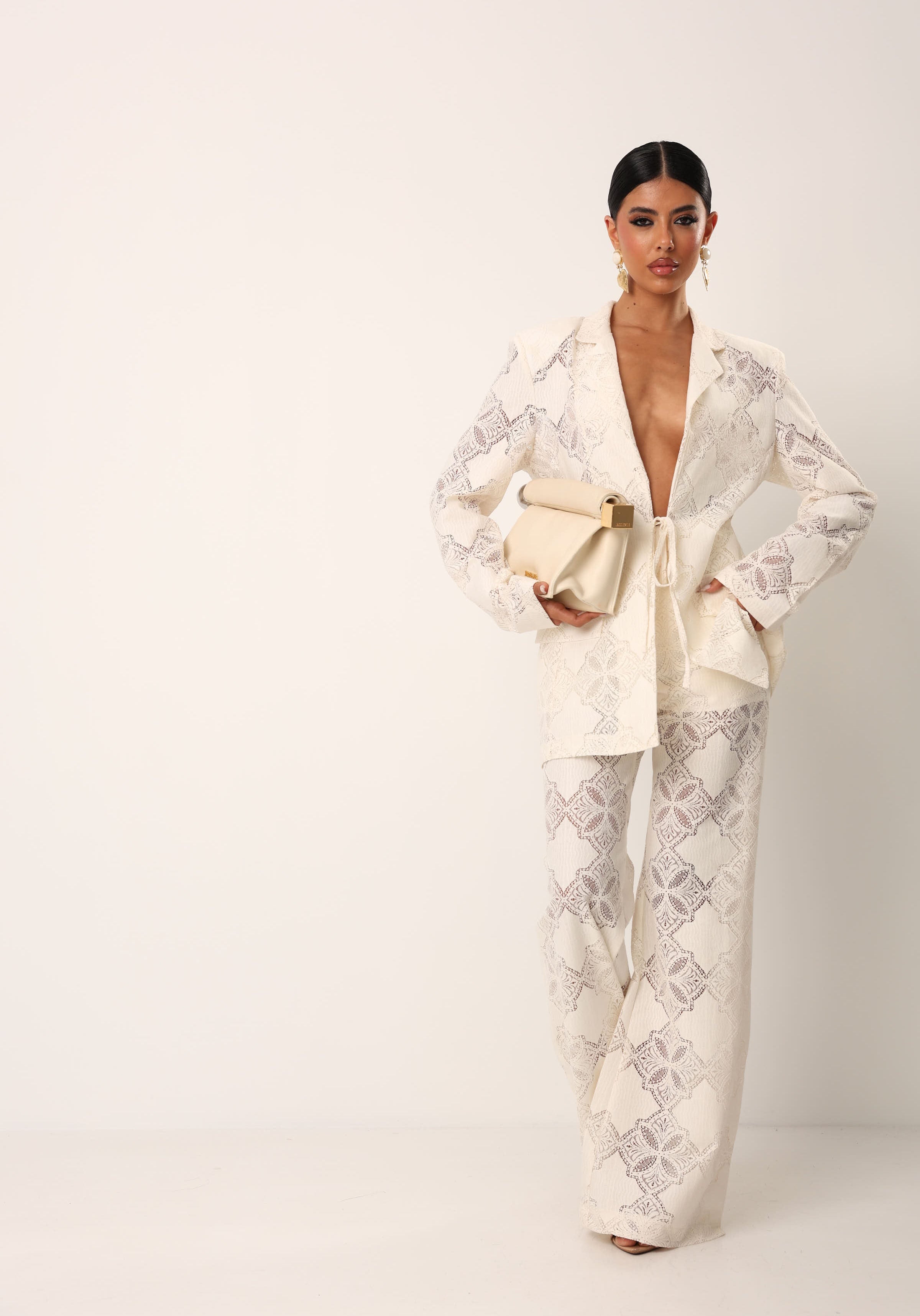 GIACCA PIZZO BYRNE PANNA BY LUMINA