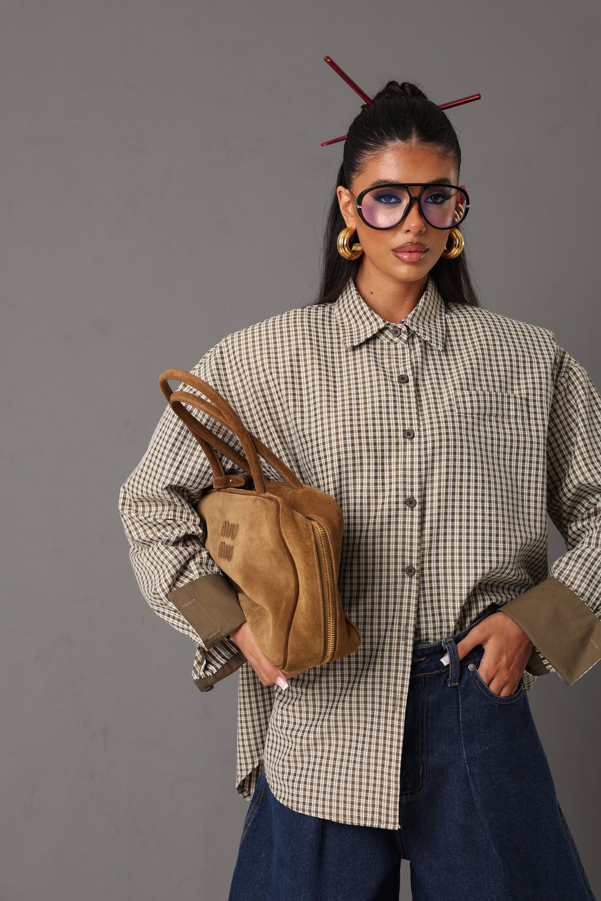 CAMICIA QUADRETTI ELLA VERDE