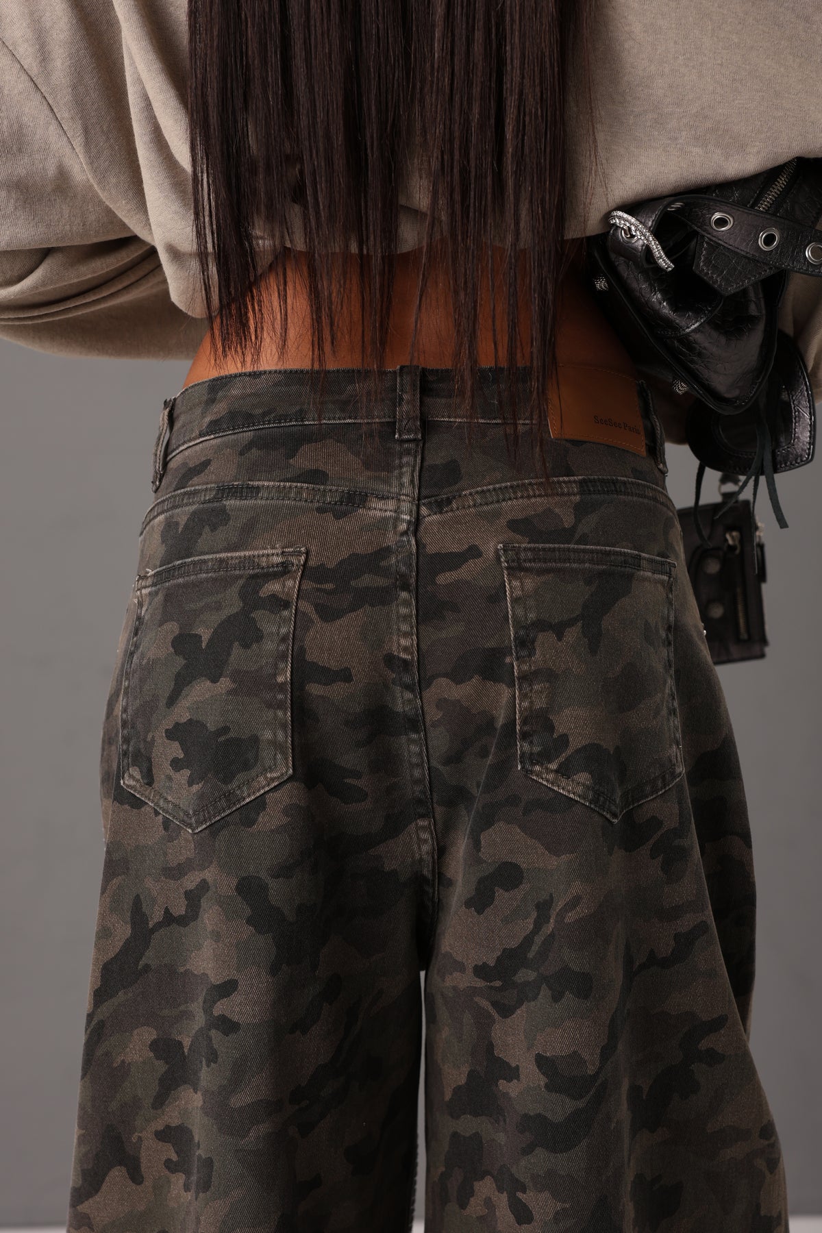 JEANS STRASS CHIARA CAMOUFLAGE
