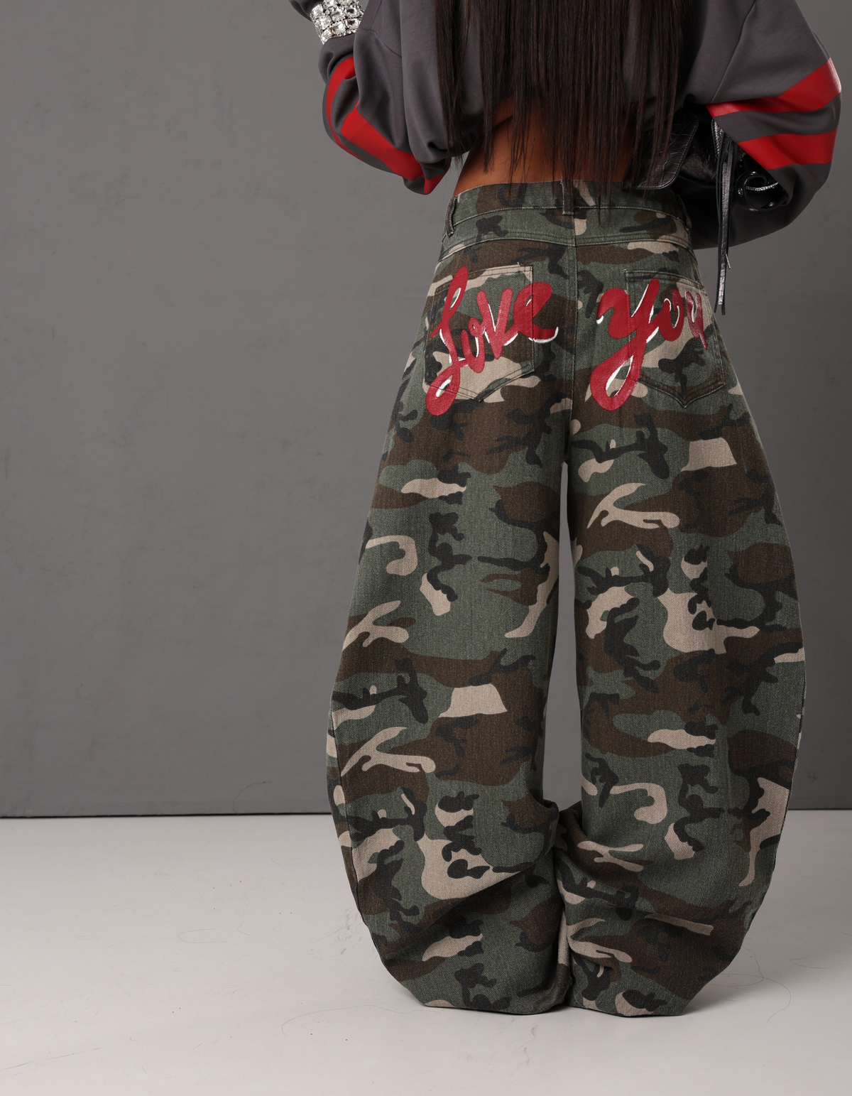 JEANS BALLOON LOVE YOU CAMOUFLAGE 100% COTONE