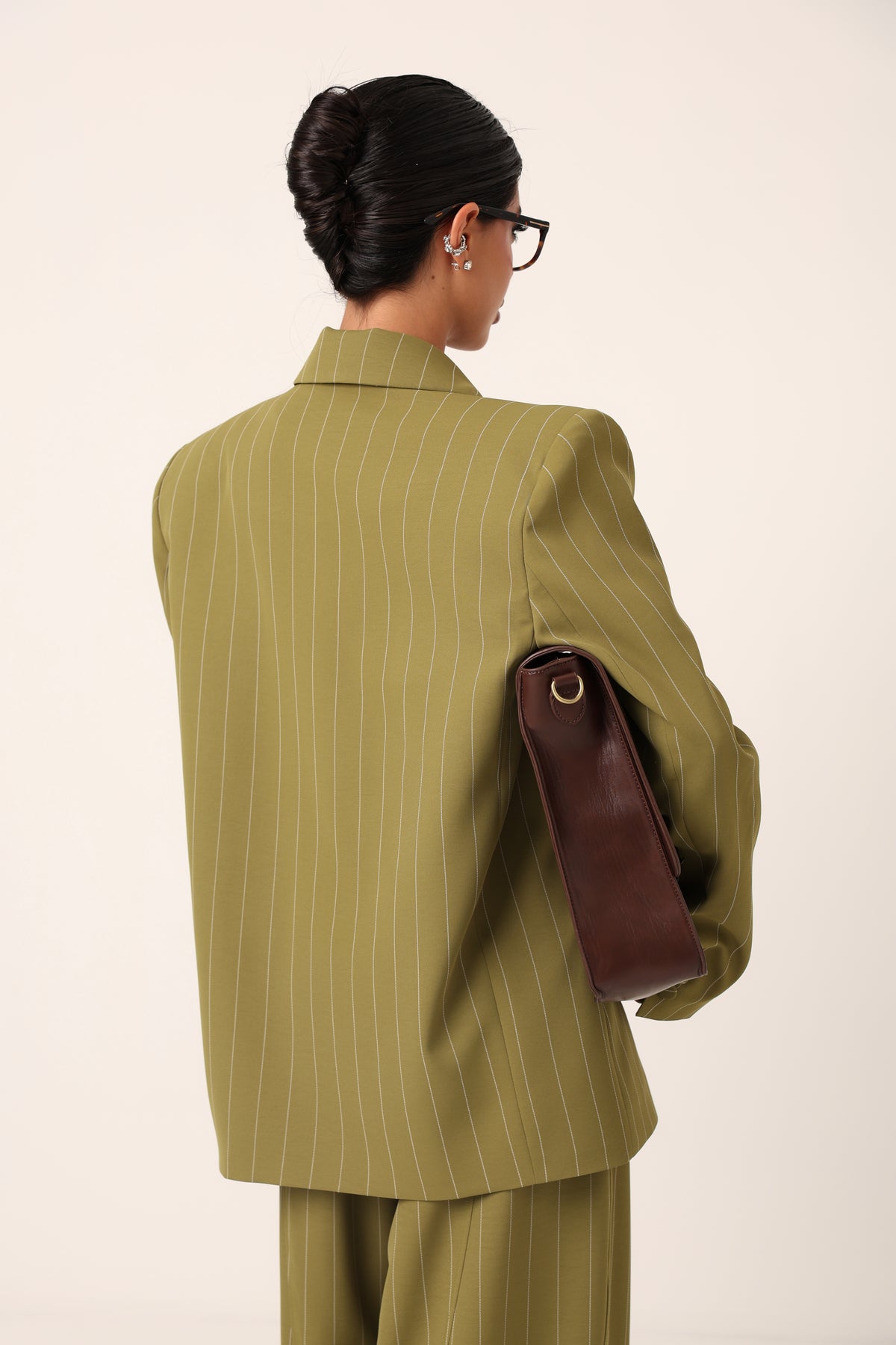 BLAZER GESSATO AMARA VERDE BY MARZIA MANGO