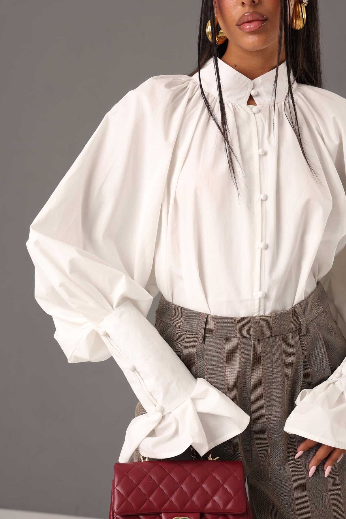 CAMICIA  ANTONELLA BIANCA 100% COTONE