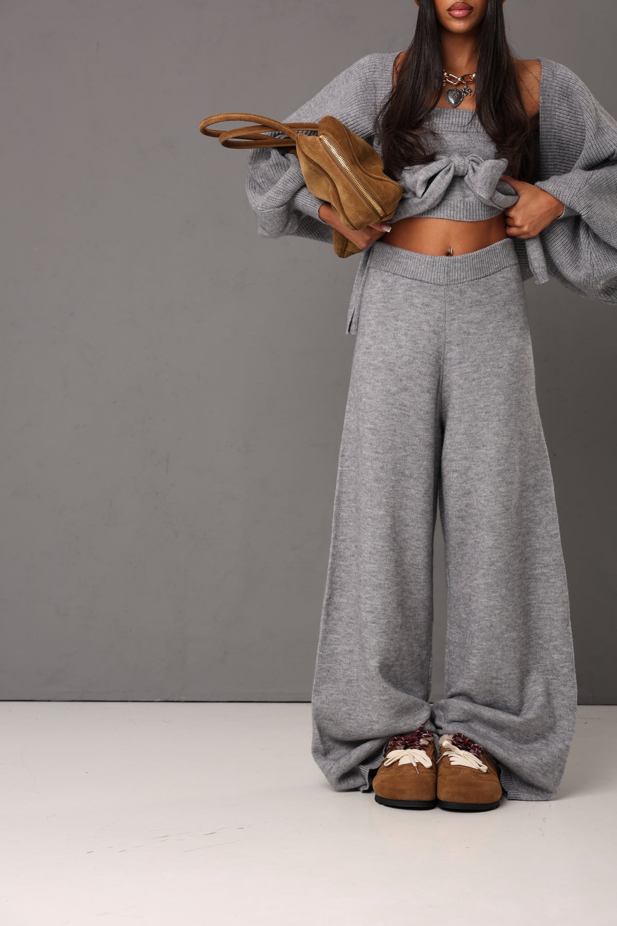 COORDINATO ELISABETH GRIGIO CHIARO