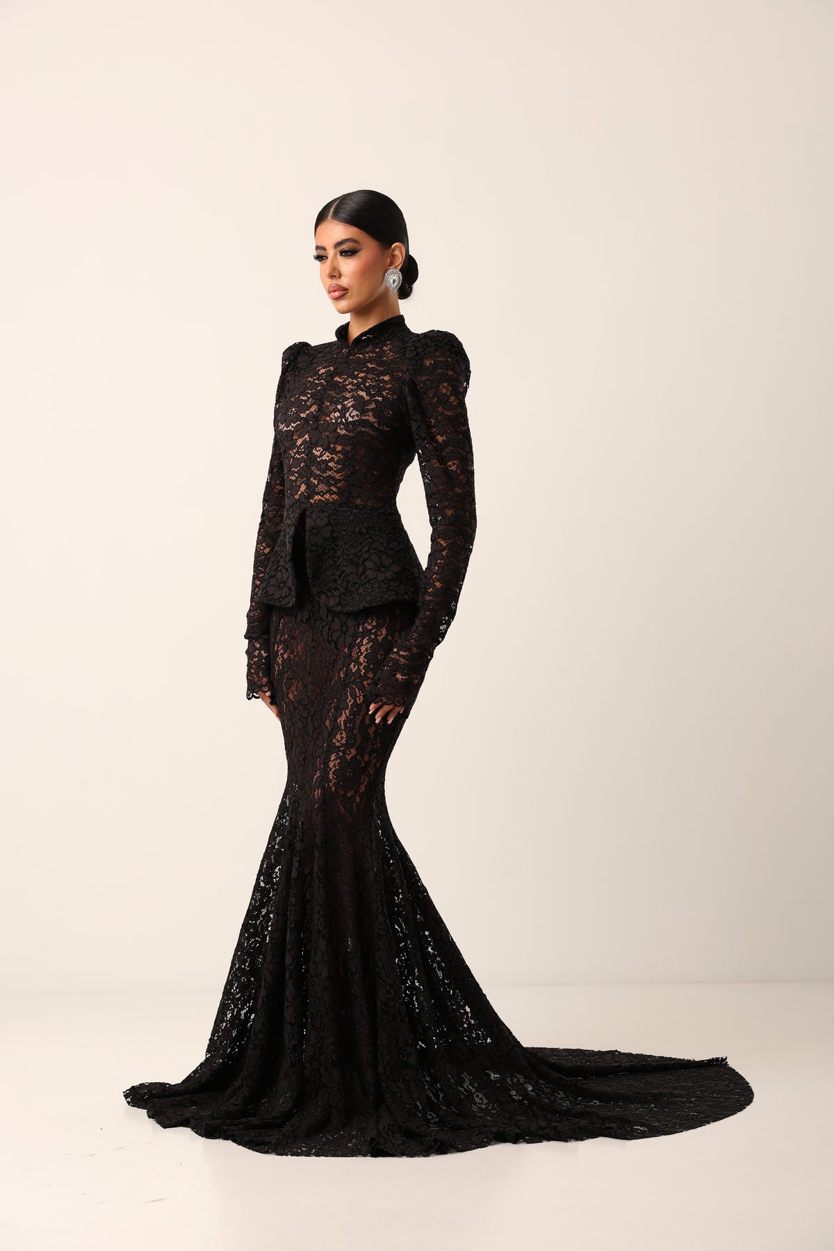 VESTITO PIZZO DARK PROMISE NERO BY MARZIA MANGO