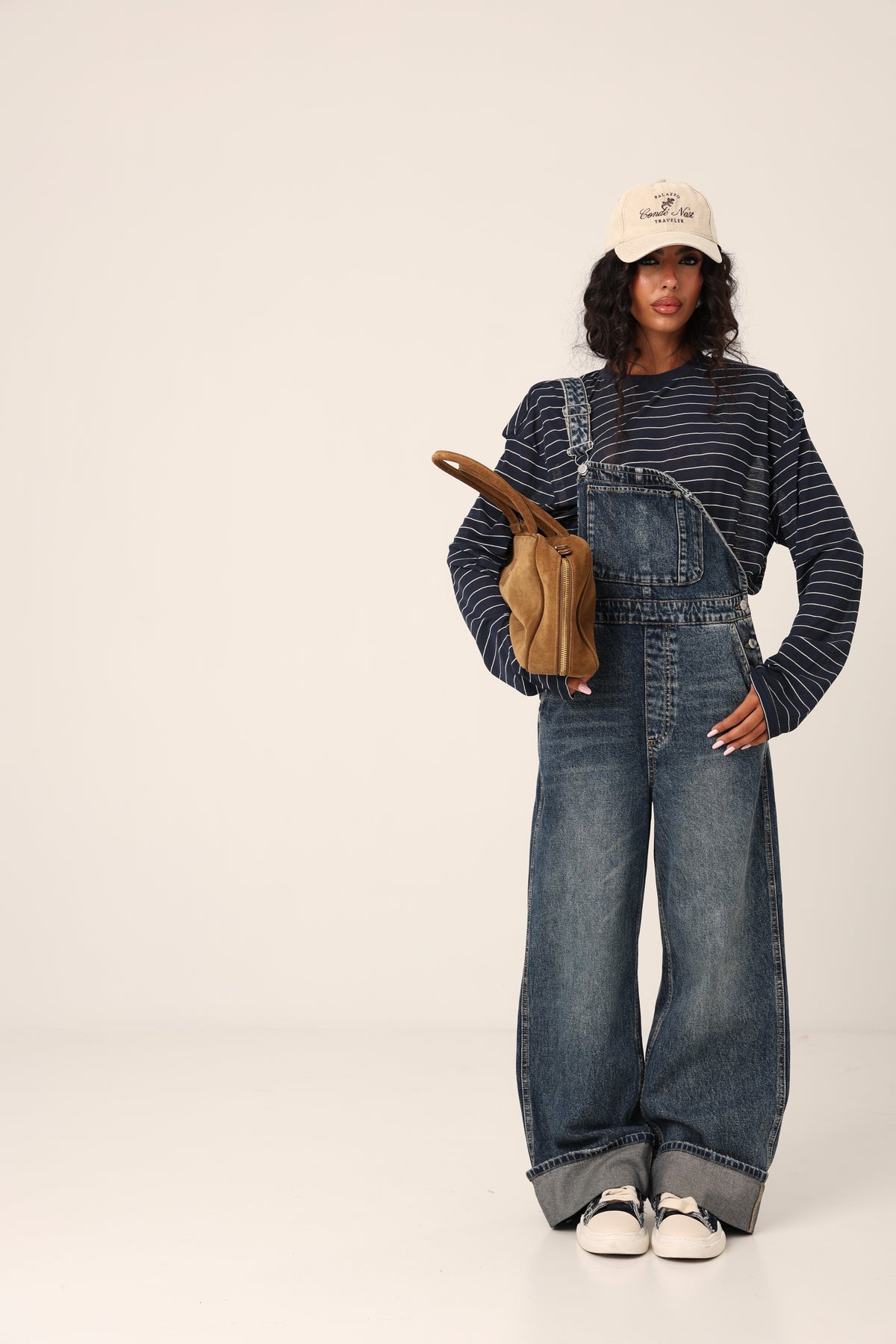MAGLIA RIGHE JOIA NAVY 100% COTONE
