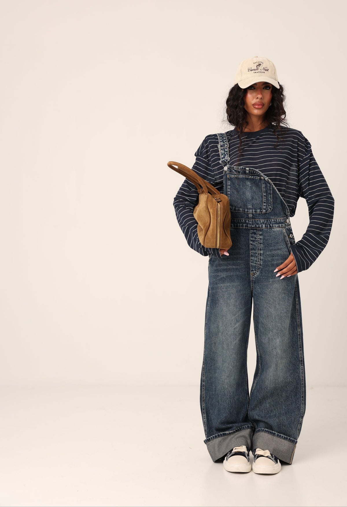 SALOPETTE PIEGONE TRIN DENIM SCURO