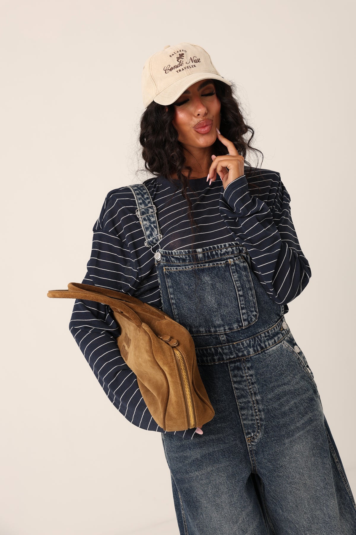 SALOPETTE PIEGONE TRIN DENIM SCURO