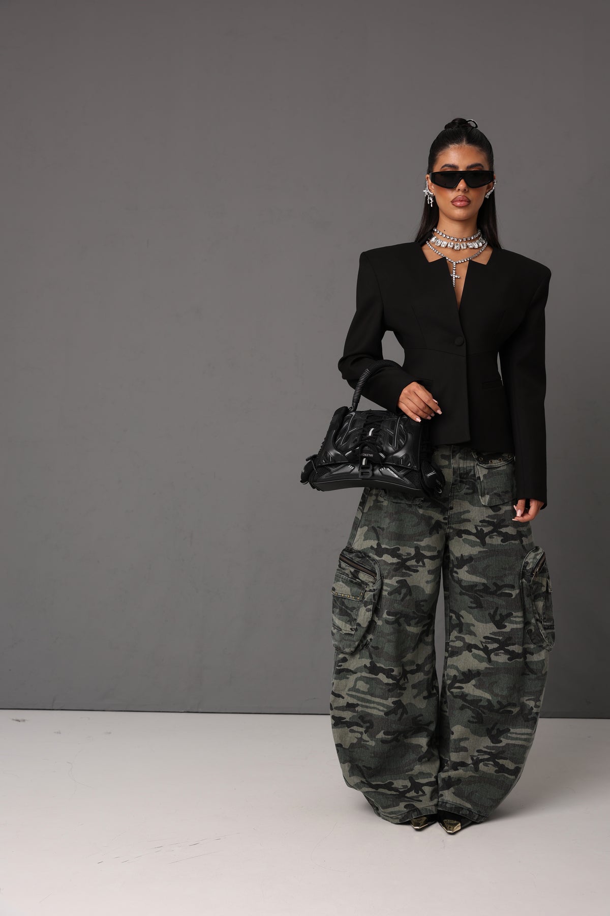 CARGO BORCHIE GERTRUDE CAMOUFLAGE