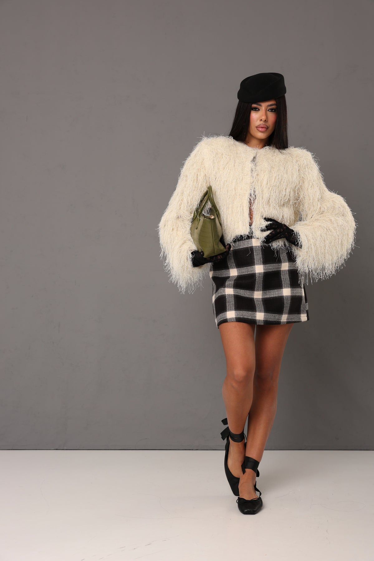 GIACCA LUREX SOPHY PANNA BY LUMINA
